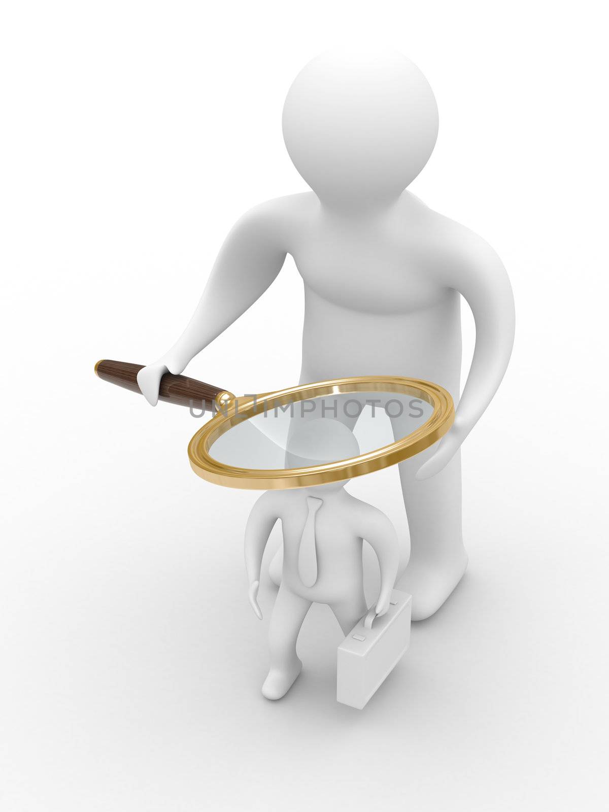personnel selection. Isolated 3D image on white
