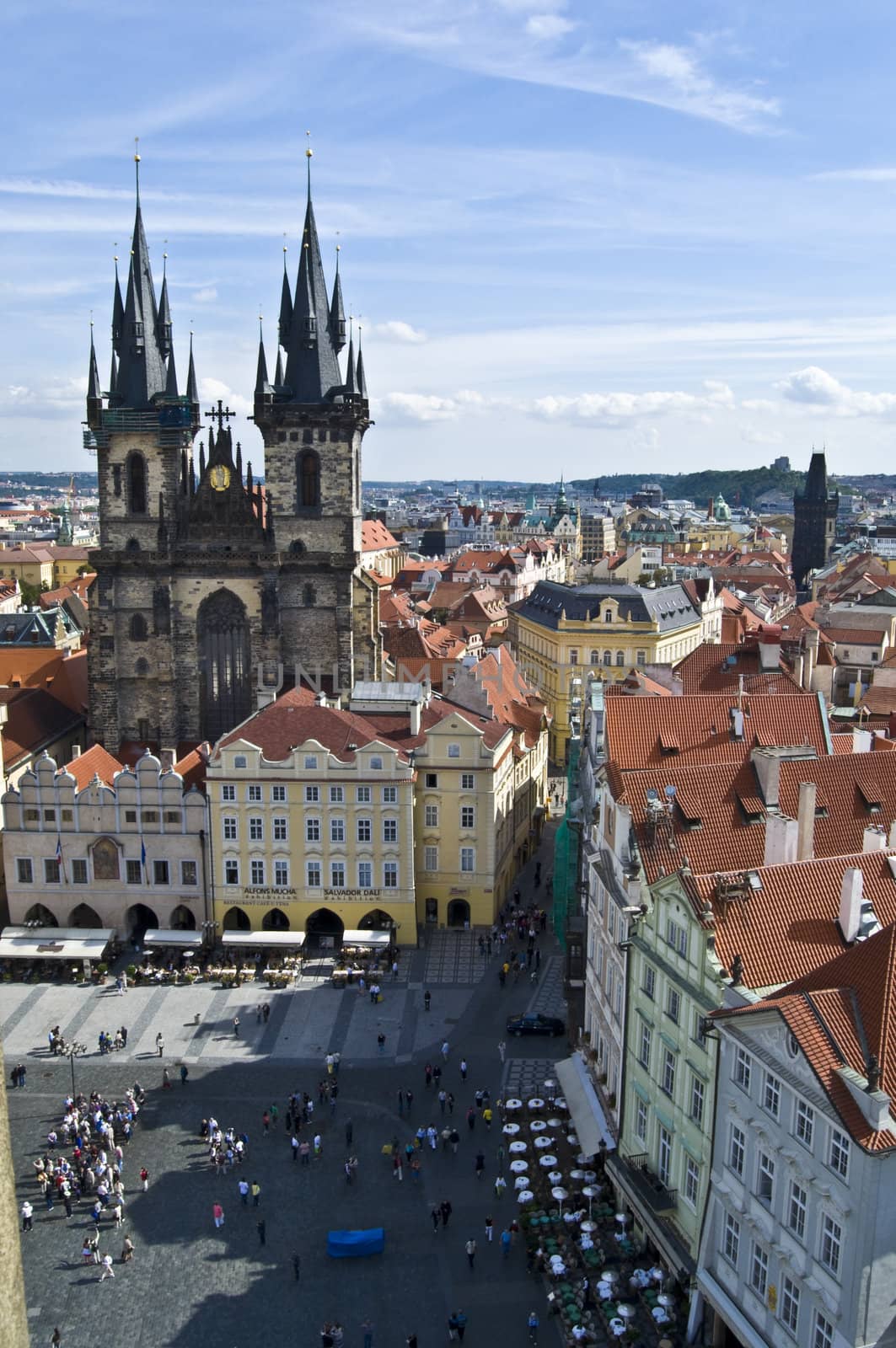 part of the famous Old town square in Prague