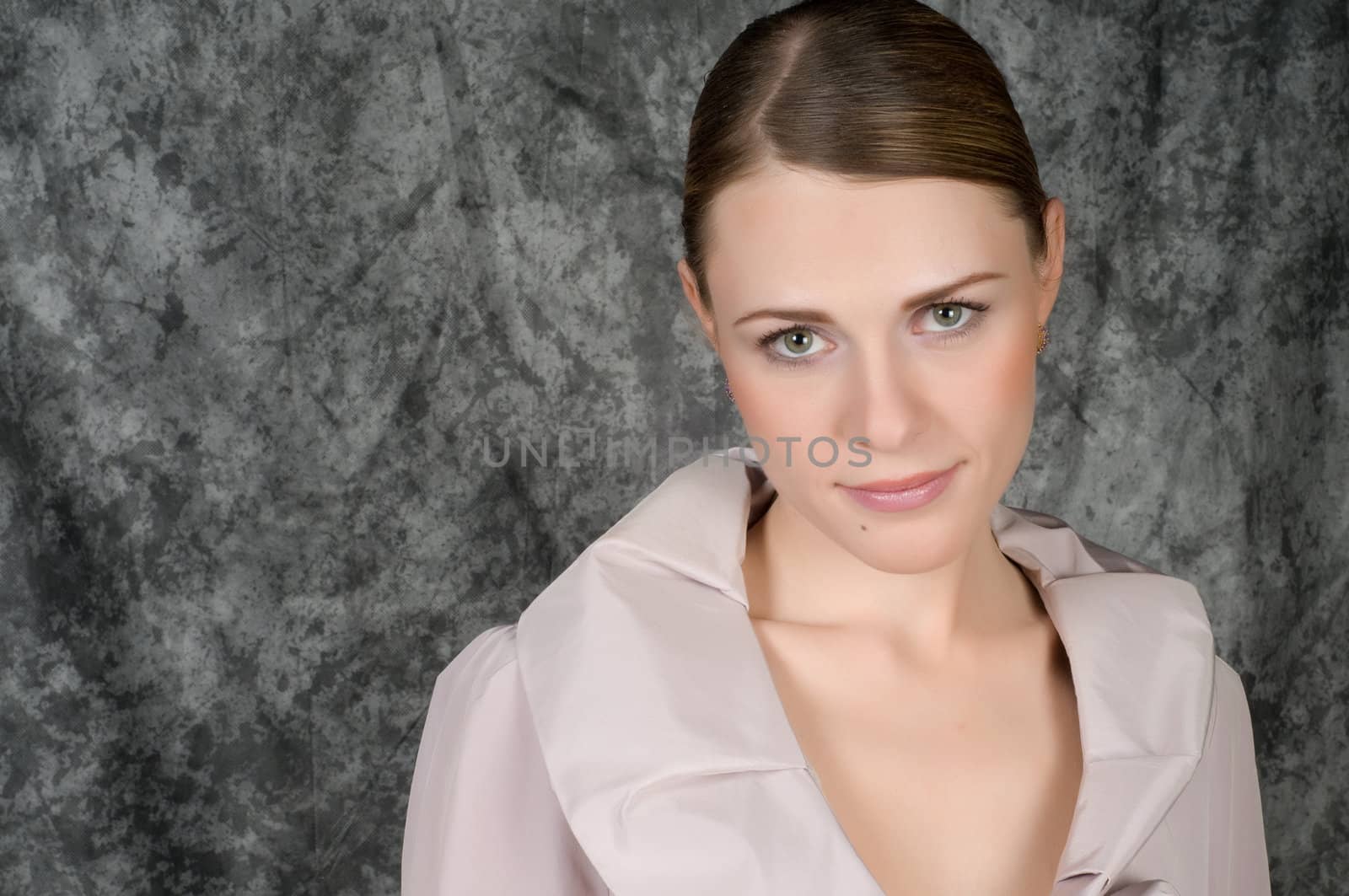 Closeup portrait of a beautiful young woman