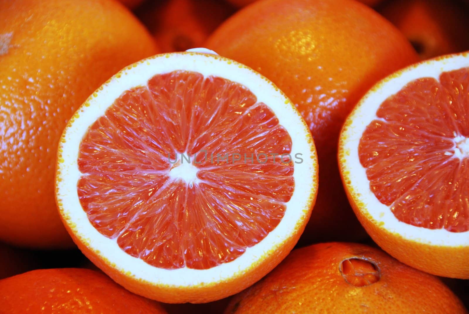 Close up of oranges at the market