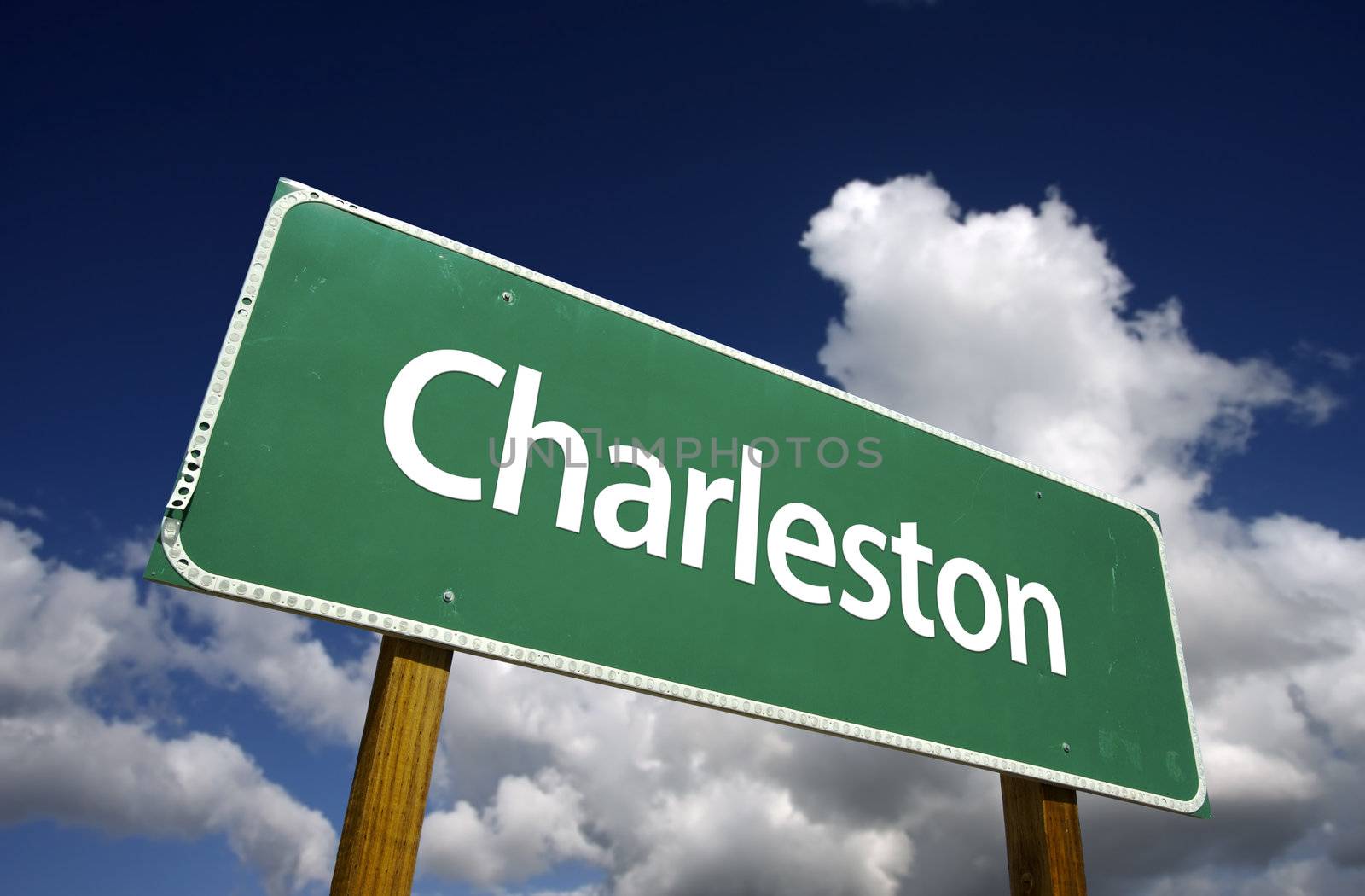 Charleston Green Road Sign by Feverpitched