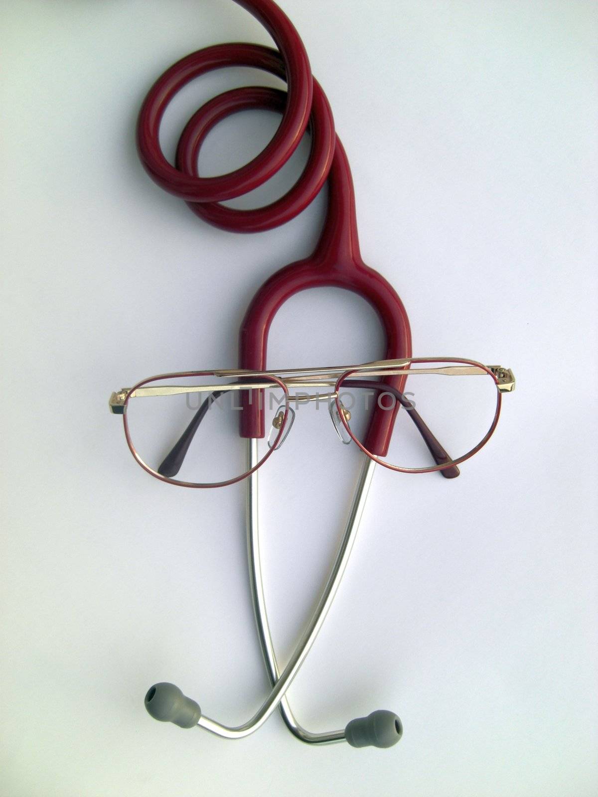 stethoscope and glasses by Gabriele