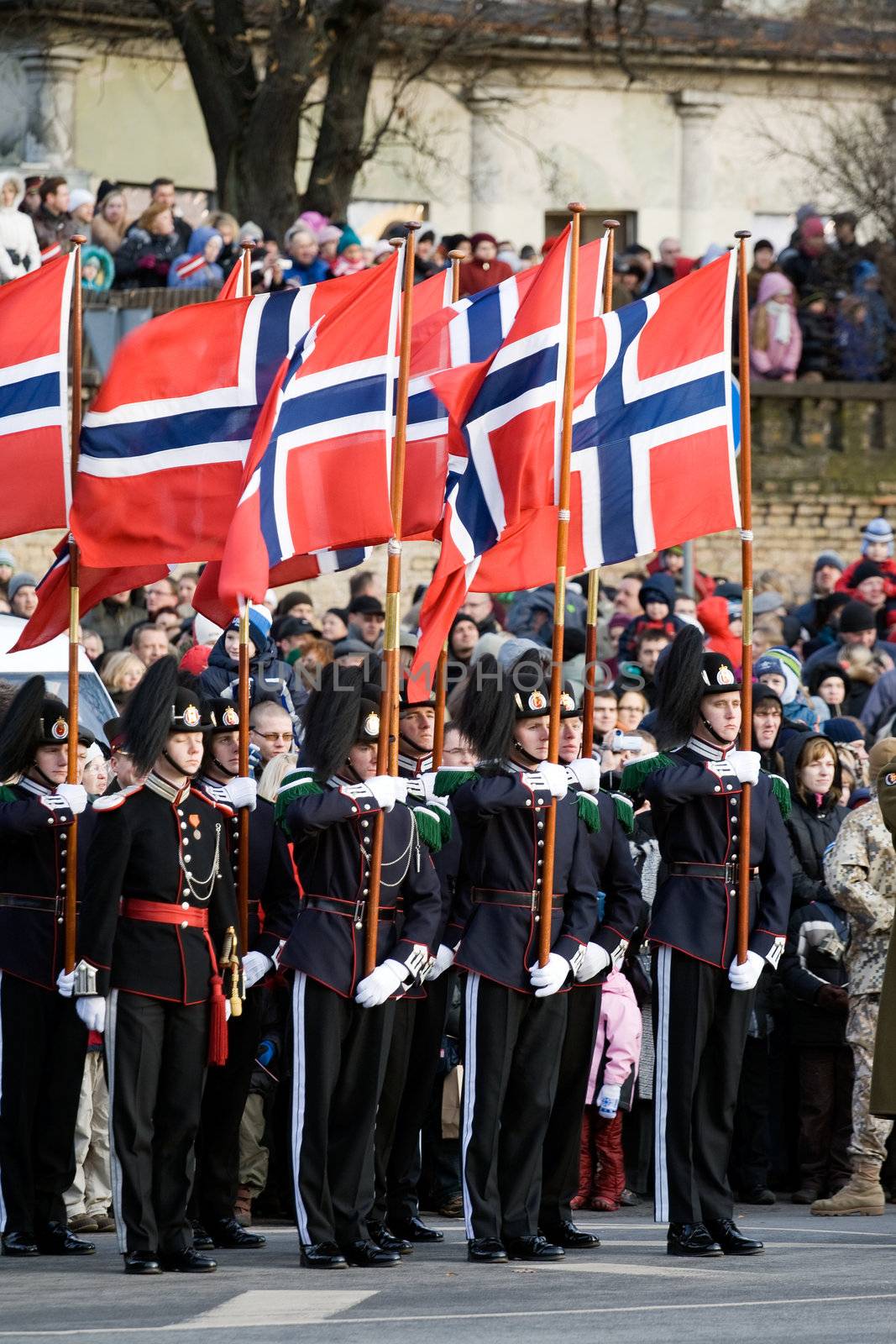 Norwegian Honour Guard at Military parade by ints