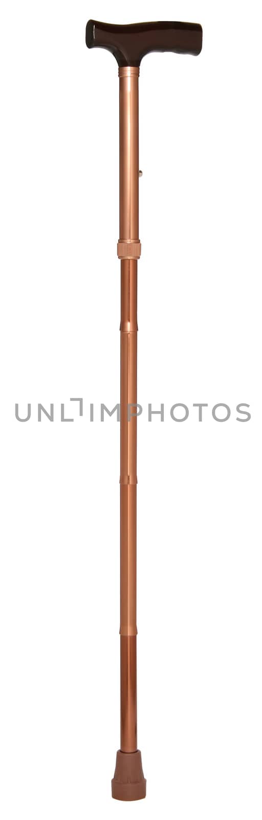 Cane, orthopaedic equipment, over white background