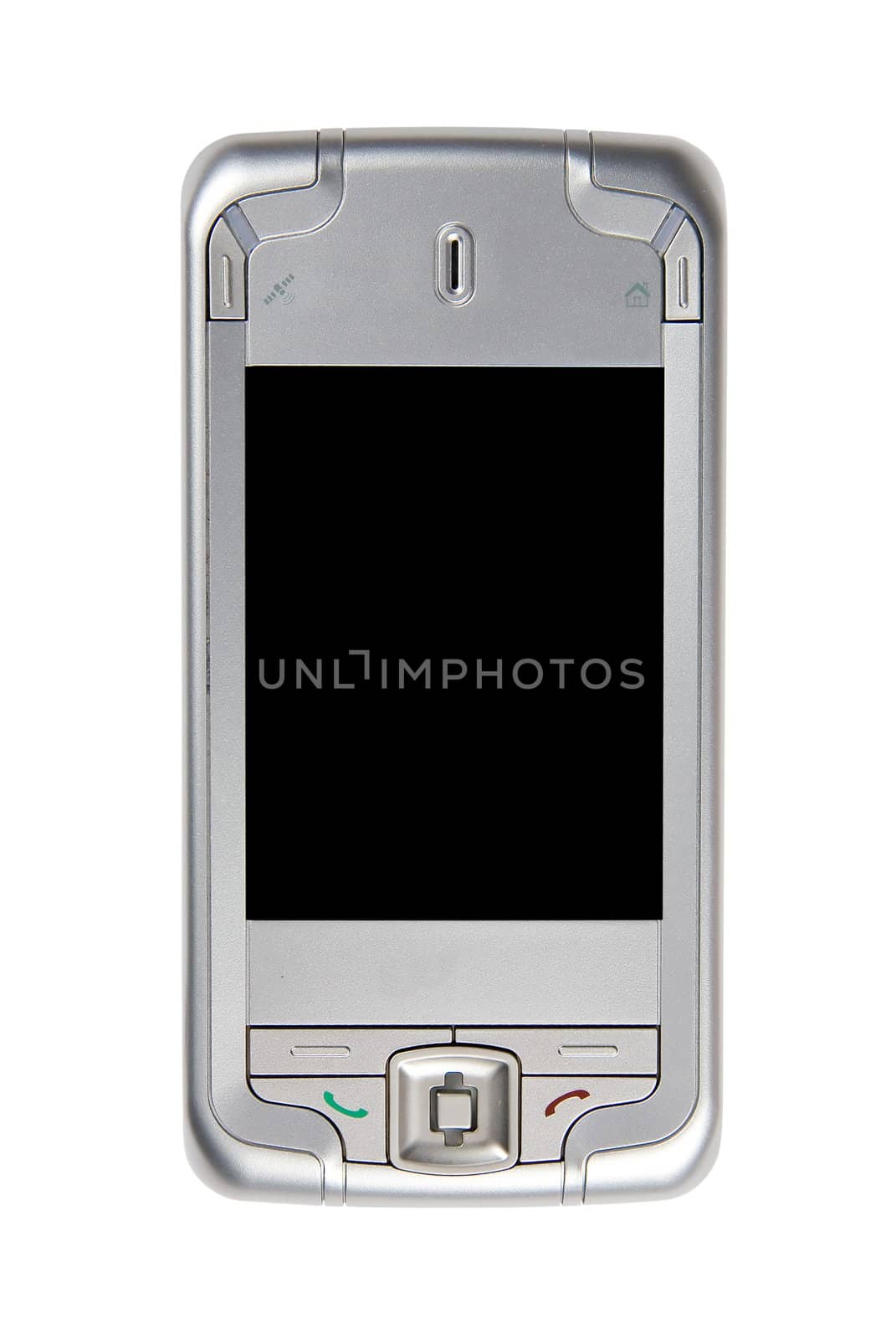 smartphone with GPS module - isolated on white background