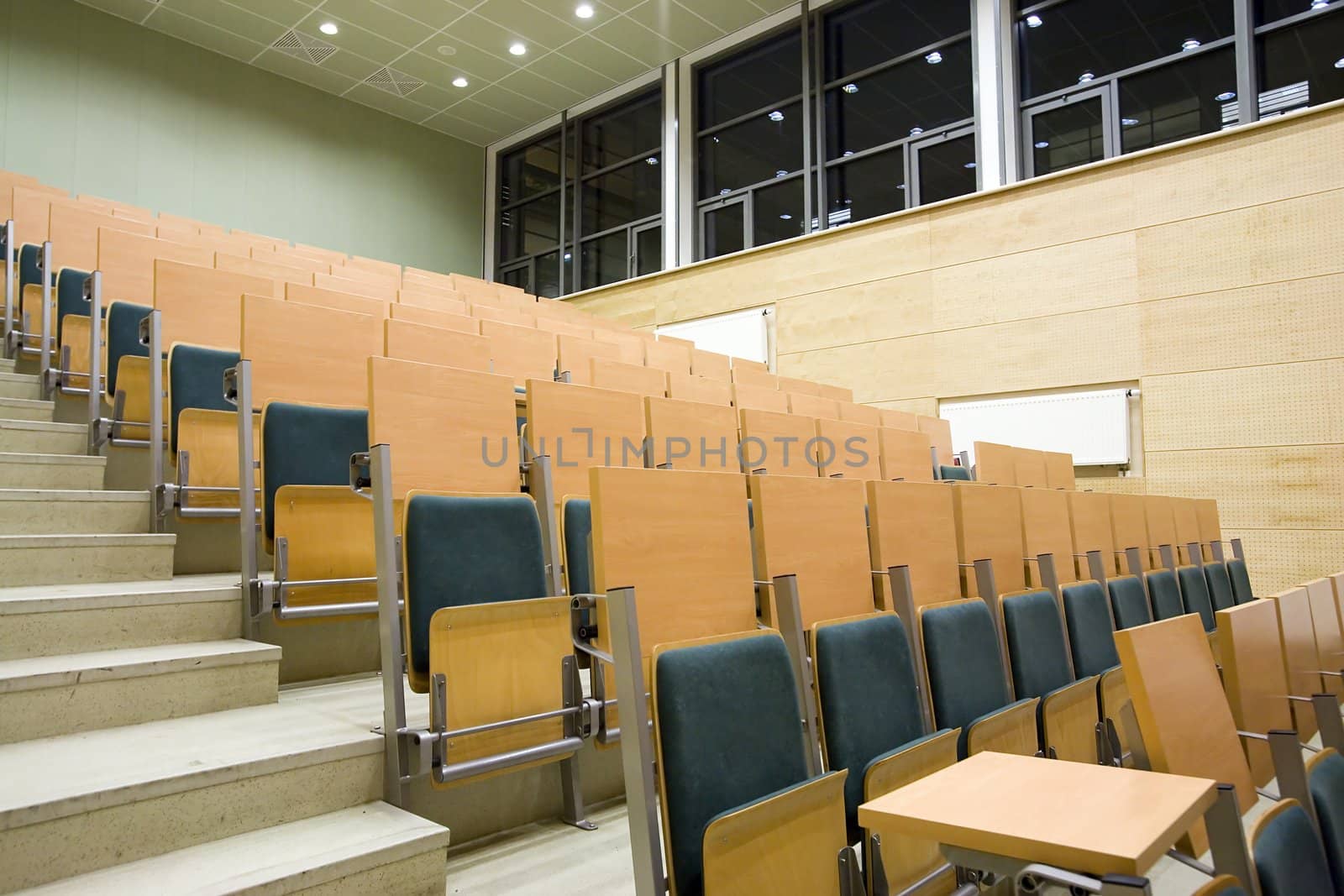 lecture hall in Adam Mickiewicz University in Poznan