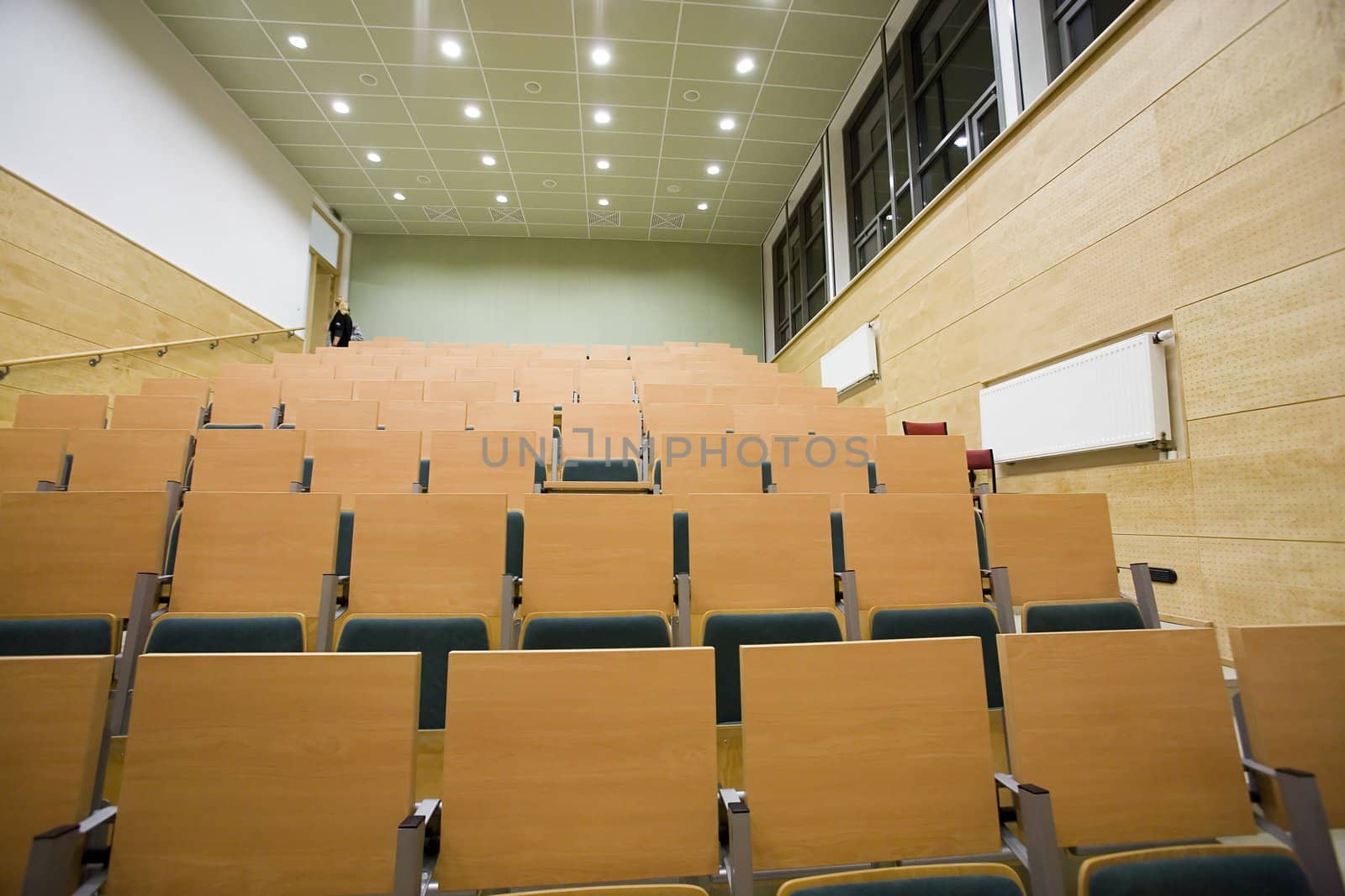 lecture hall in Adam Mickiewicz University in Poznan