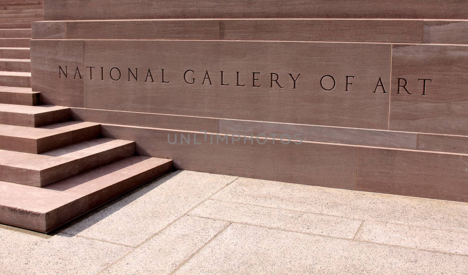 Lettering for the National Gallery of Art in Washington, DC.