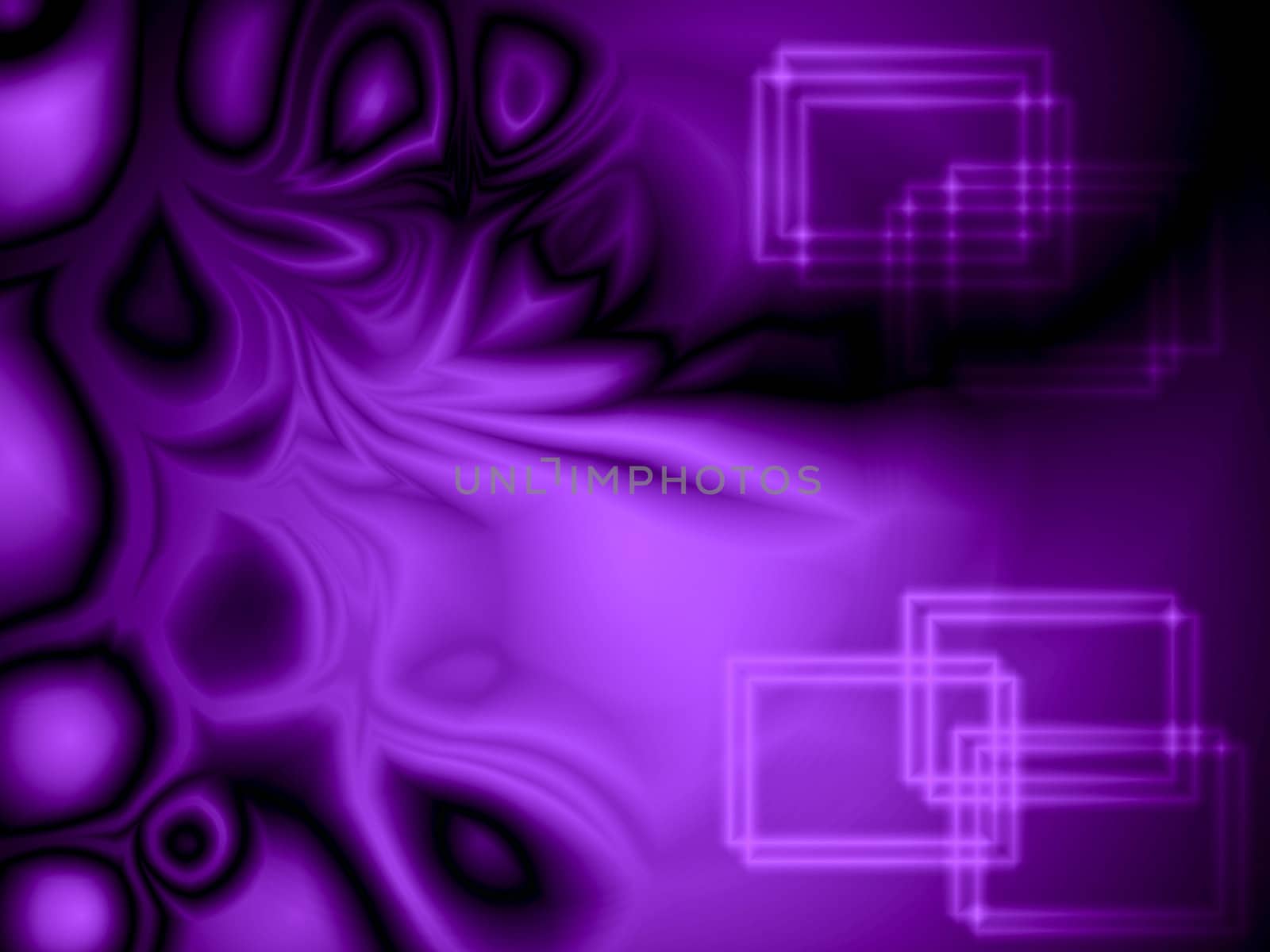 Purple plasma and rectangle shapes background