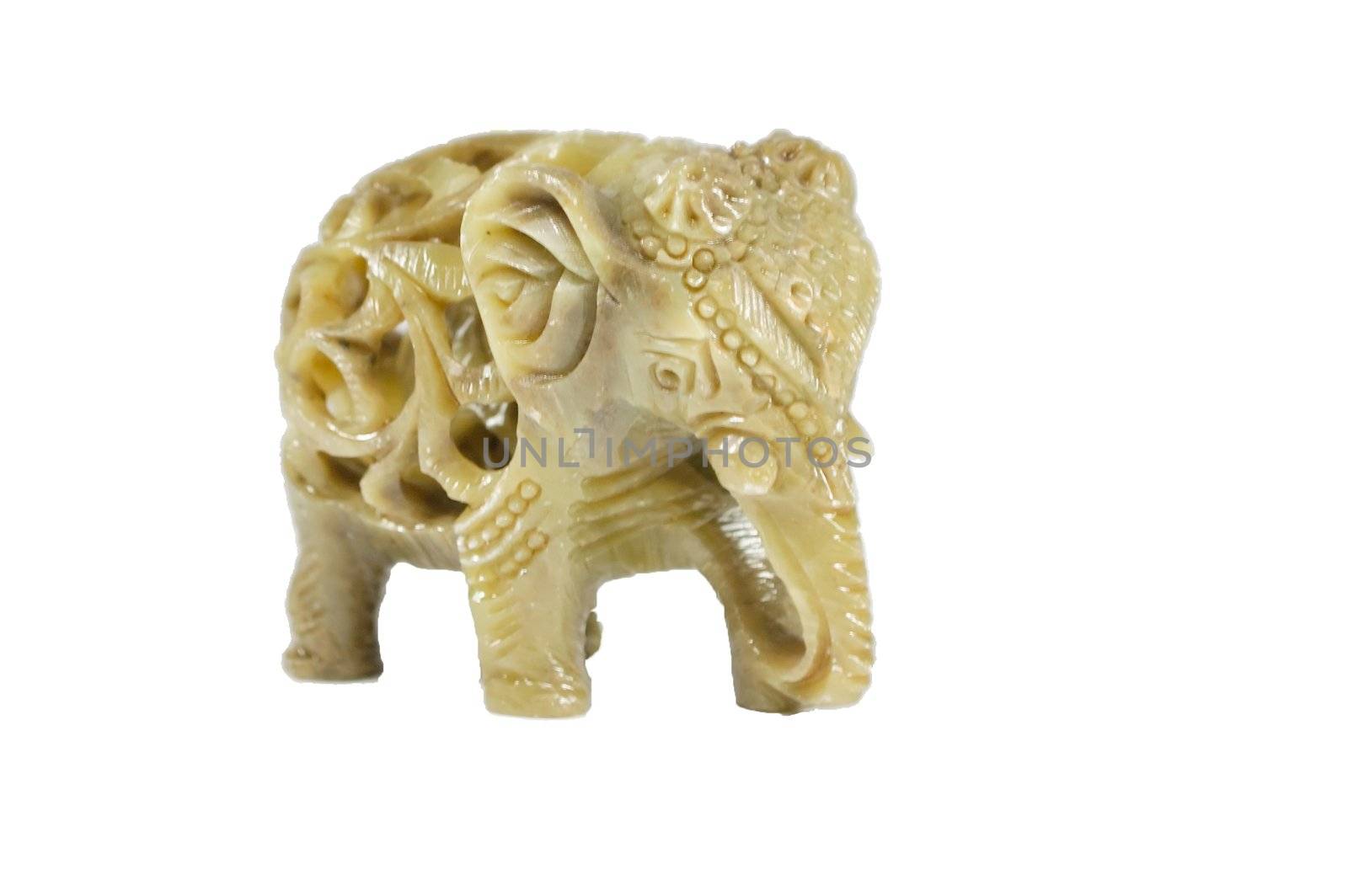 a nephrite statuette representing an elephant