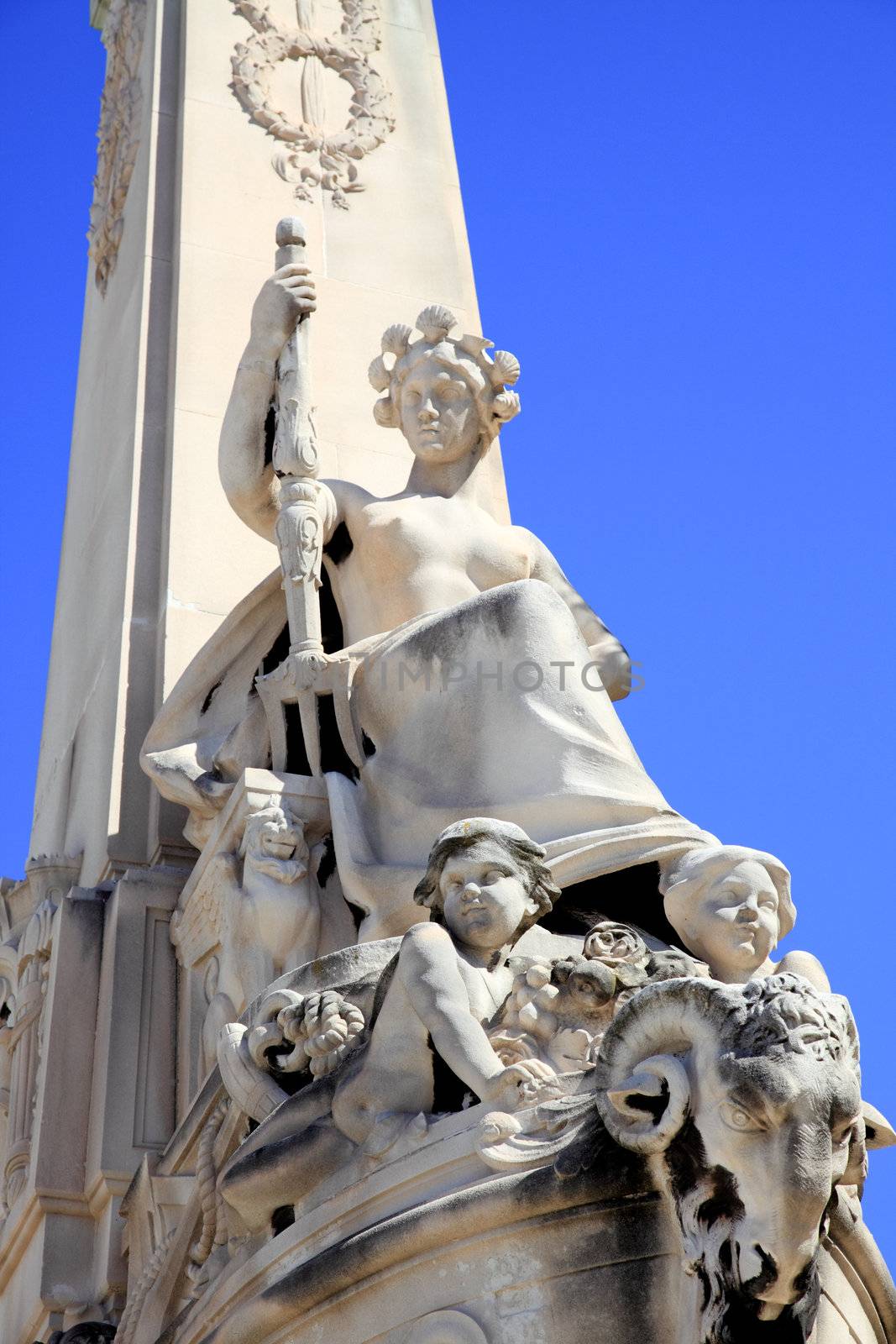 the sculpture in front of Marseille Railway Station. by gary718