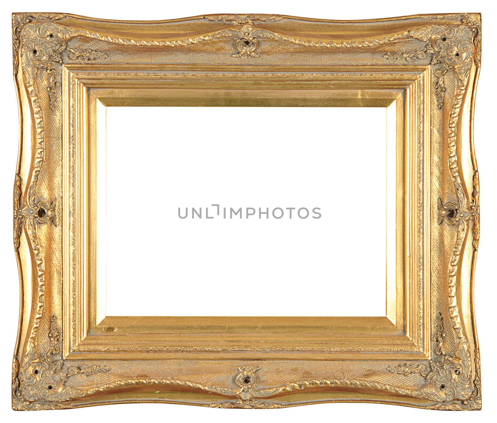 isolated decorative bronze frame by dyoma