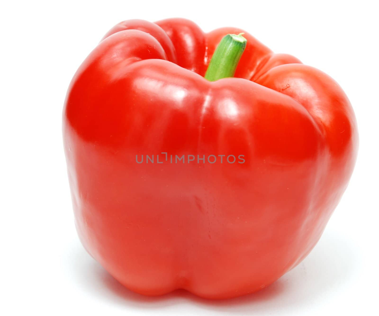 Isolated Red Pepper on White Background