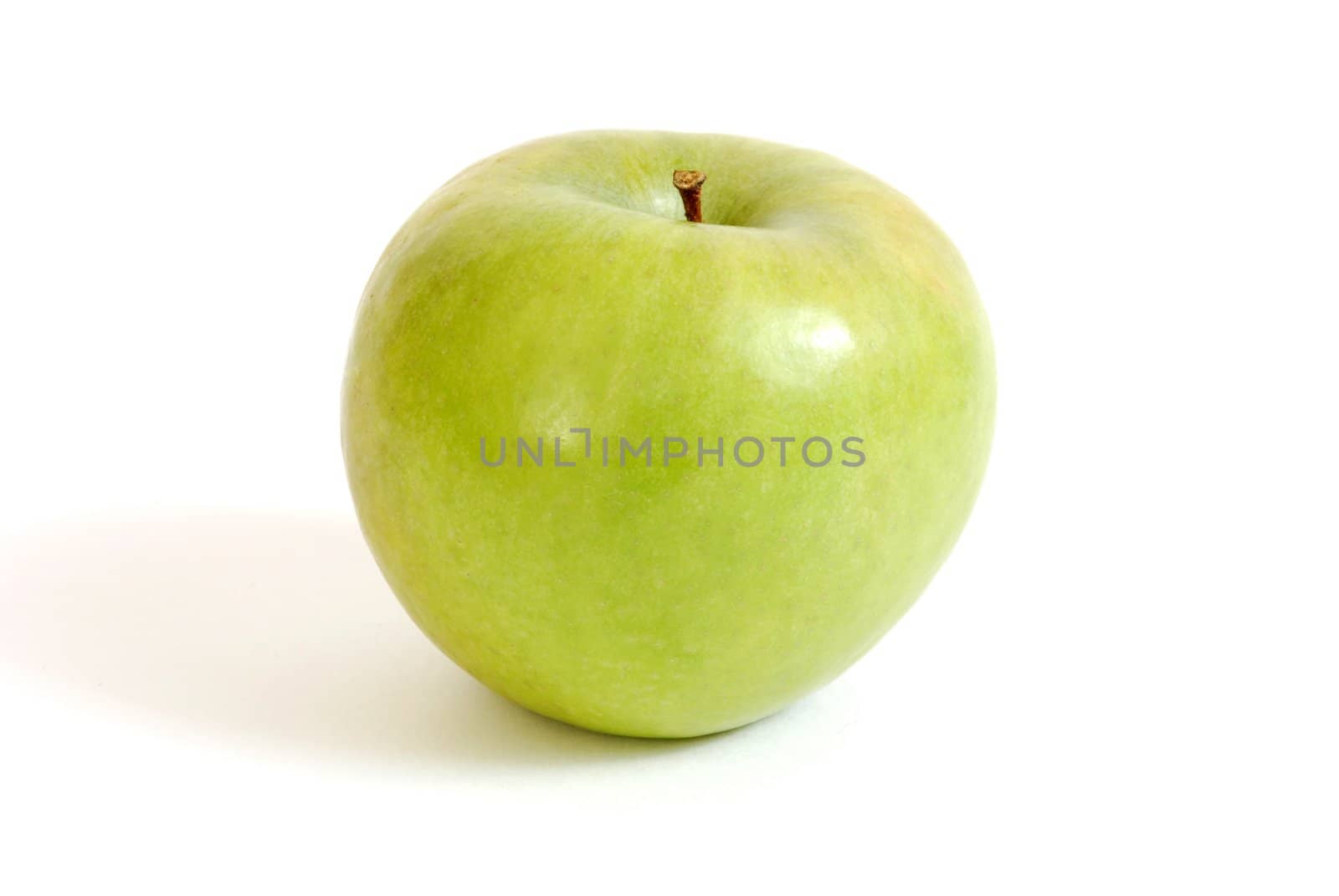 Green Apple Isolated on White