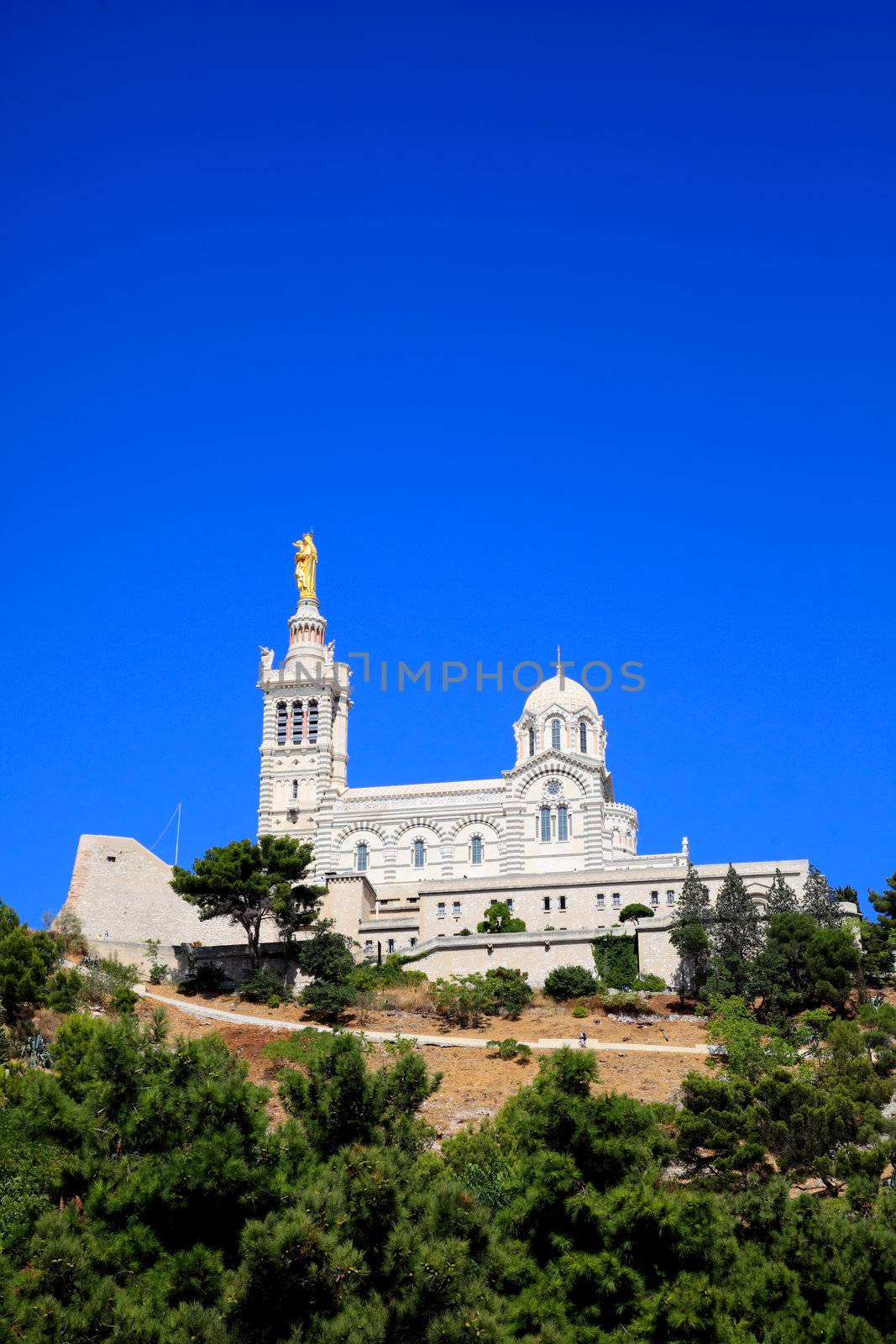 Cathedral Notre Dame in Marseille City, France

