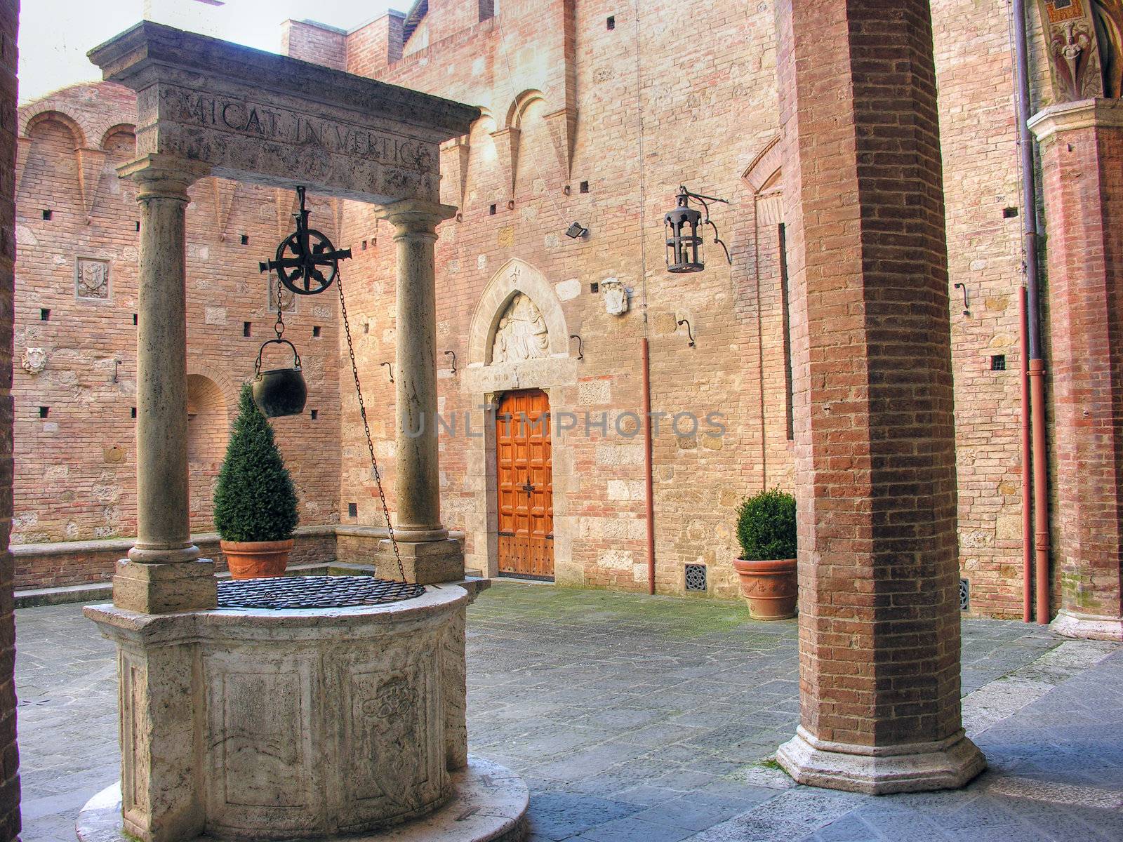 Detail of Siena, Tuscany, Italy in February
