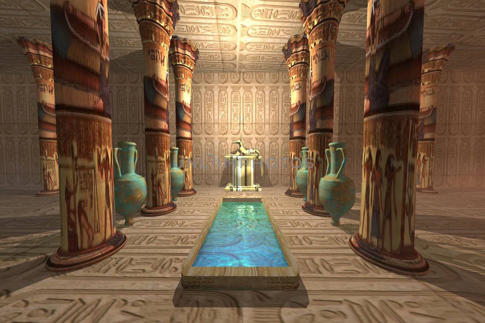 A temple to worship the Egyptian god Anubis.