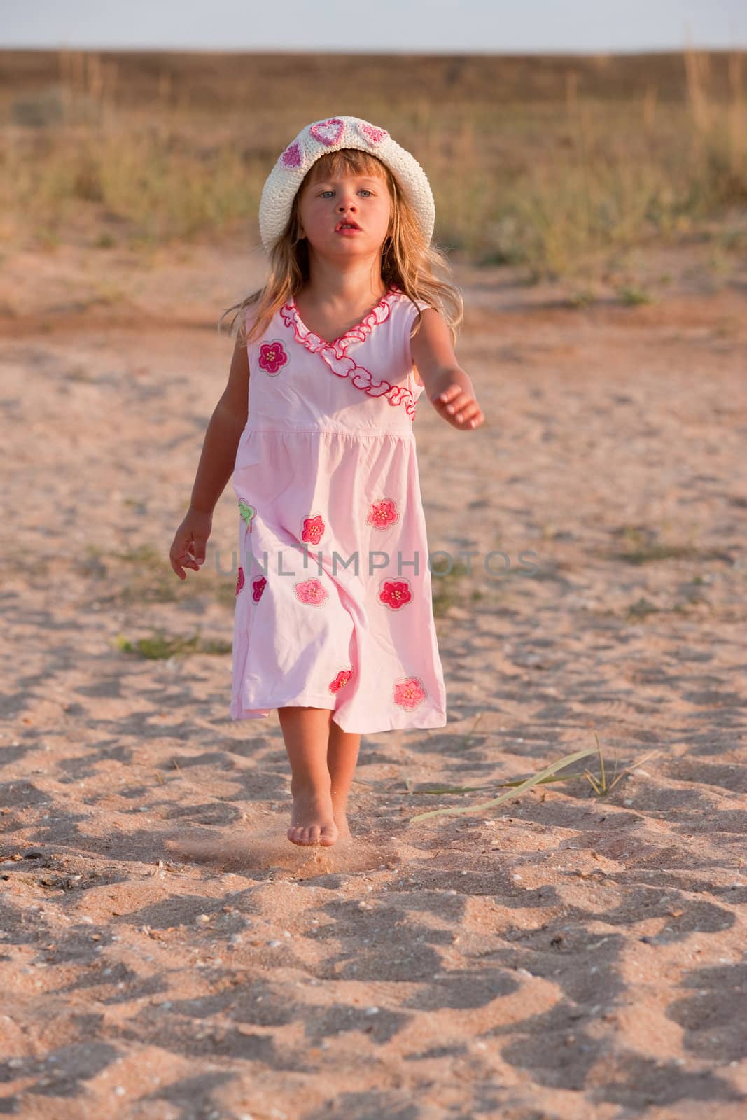 people series: little girl in pink clothes