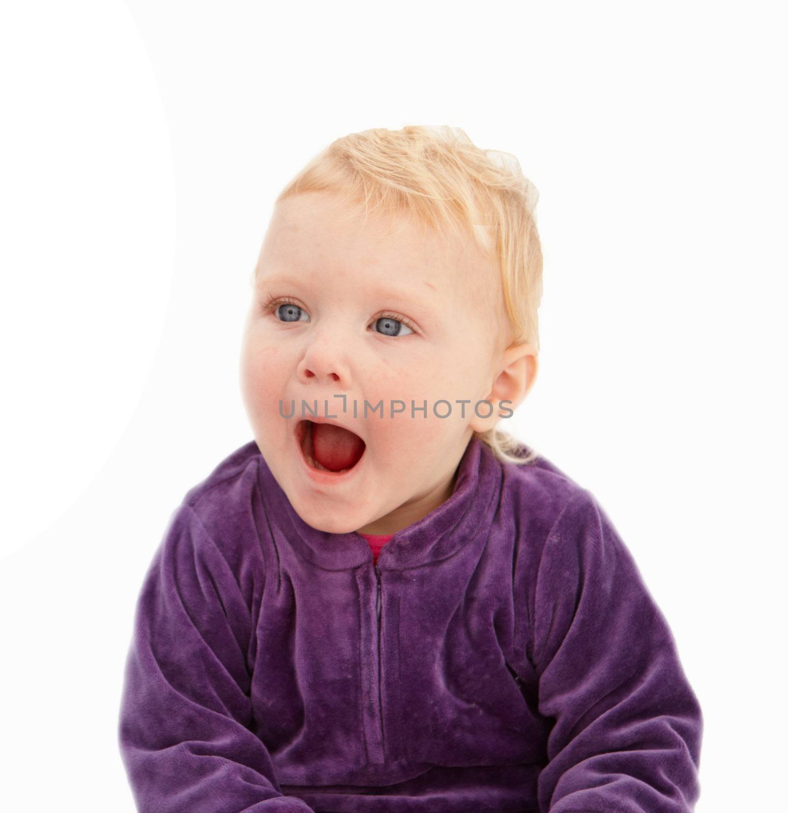 Surprise - Cute little girl looking shocked by FreedomImage
