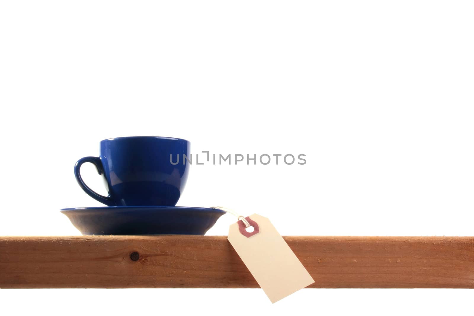 Tea cup with a label by VIPDesignUSA