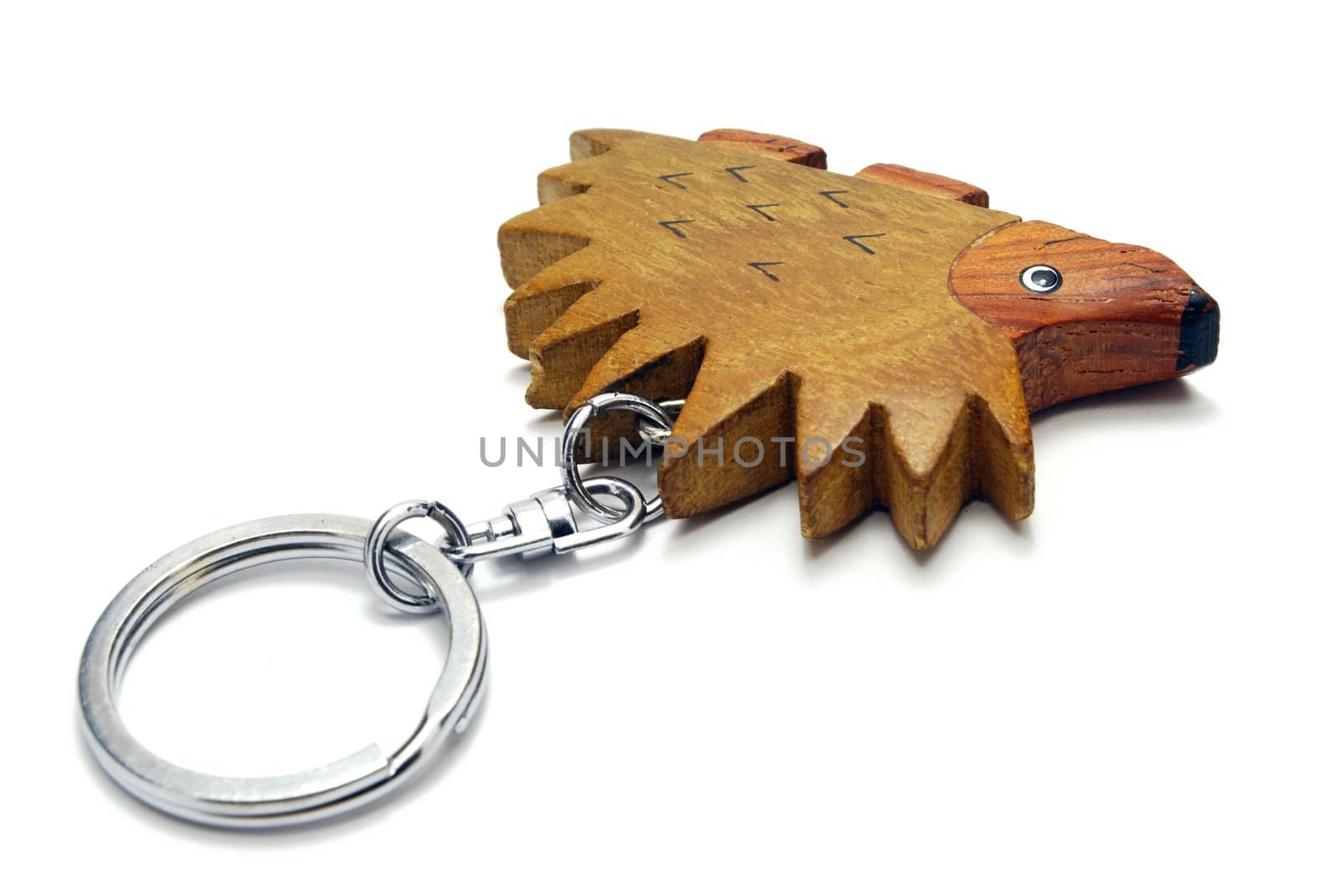 Isolated Hedgehog Trinket on White Background