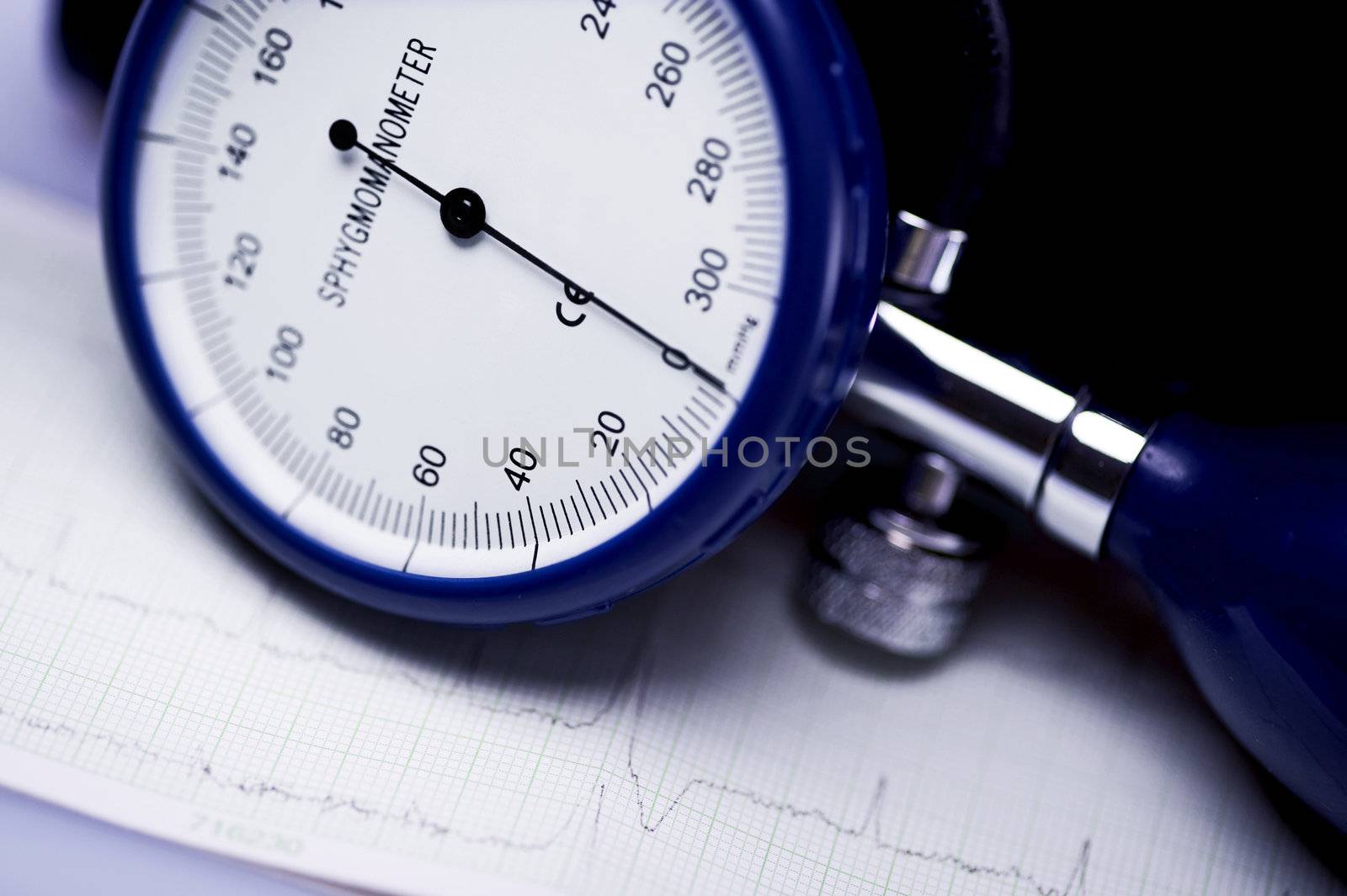 sphygmomanometer and electrocardiogram by tiptoee