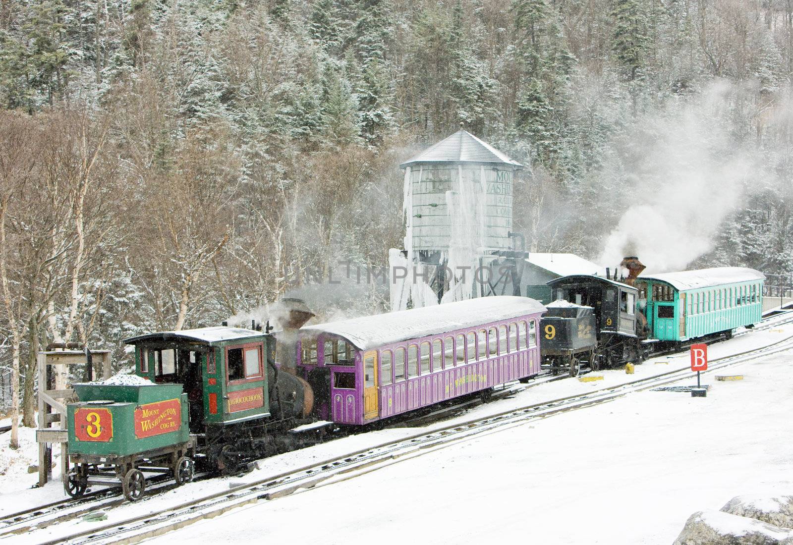 Mount Washington Cog Railway, Bretton Woods, New Hampshire, USA