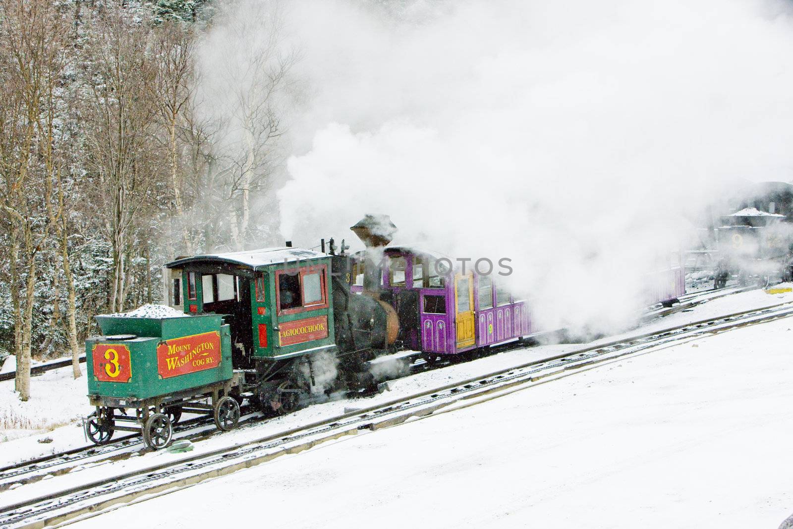 Mount Washington Cog Railway, Bretton Woods, New Hampshire, USA