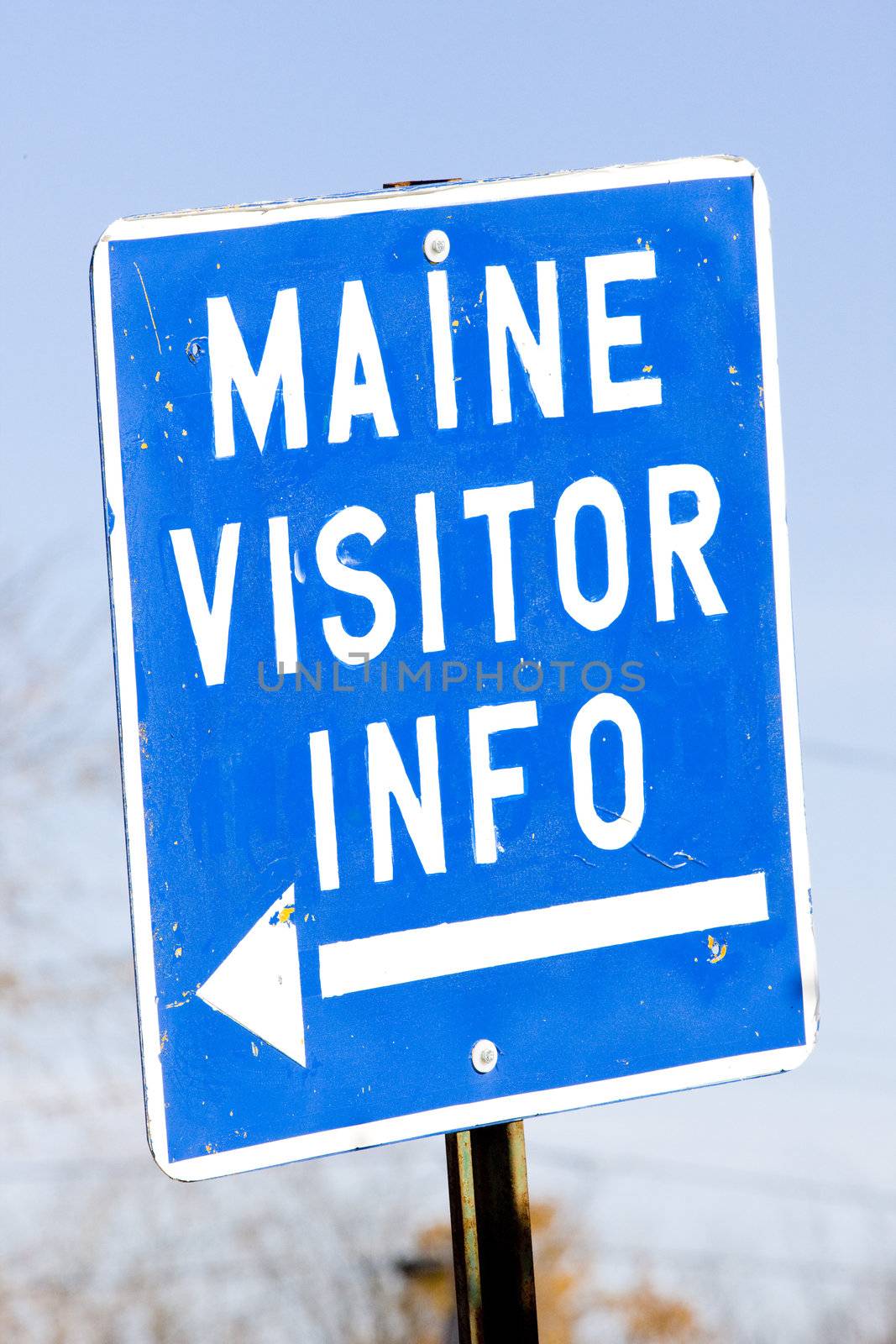 sign in Calais, Maine, USA