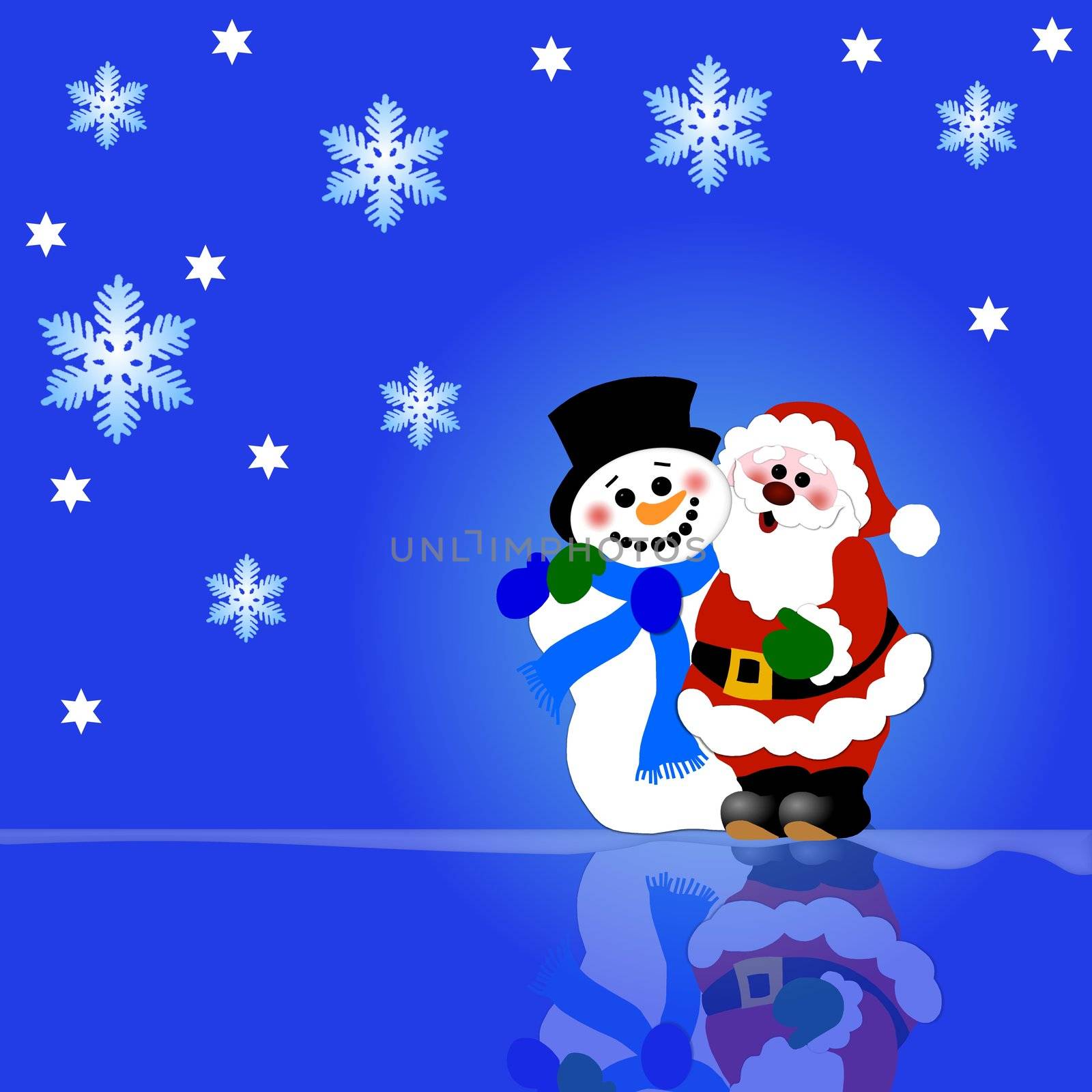 blue x-mas background