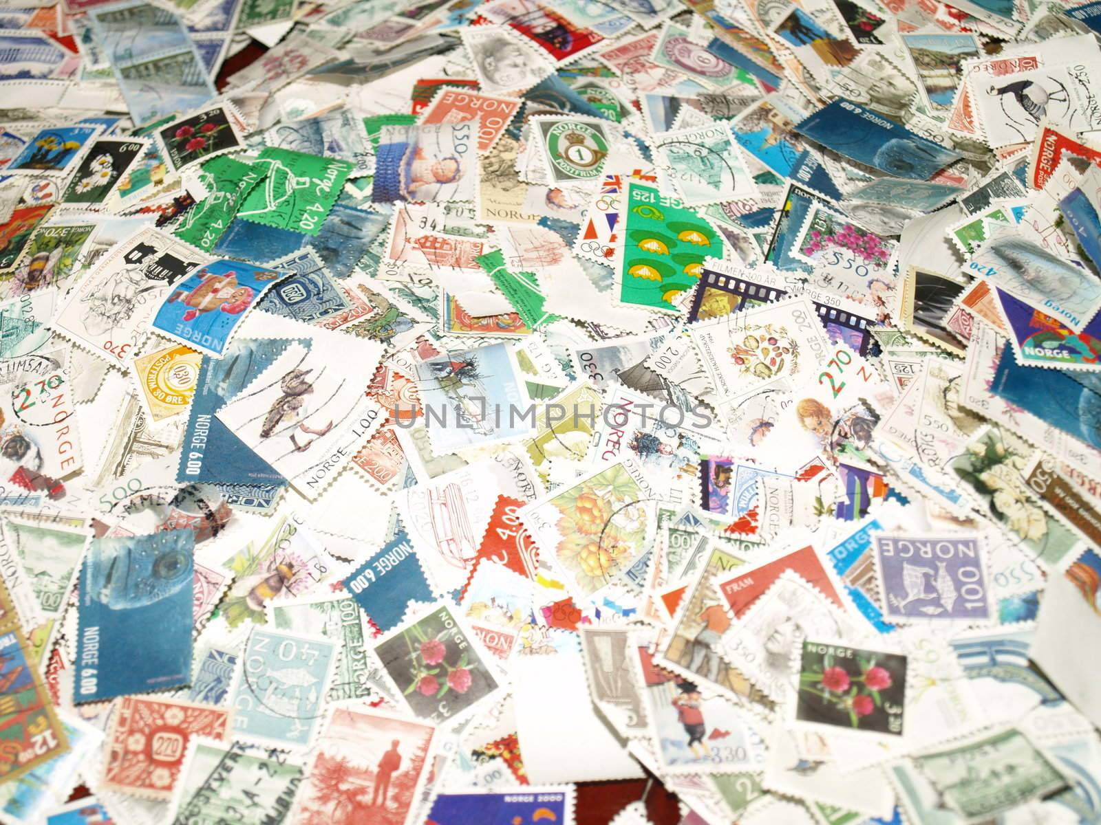many norwegian stamps