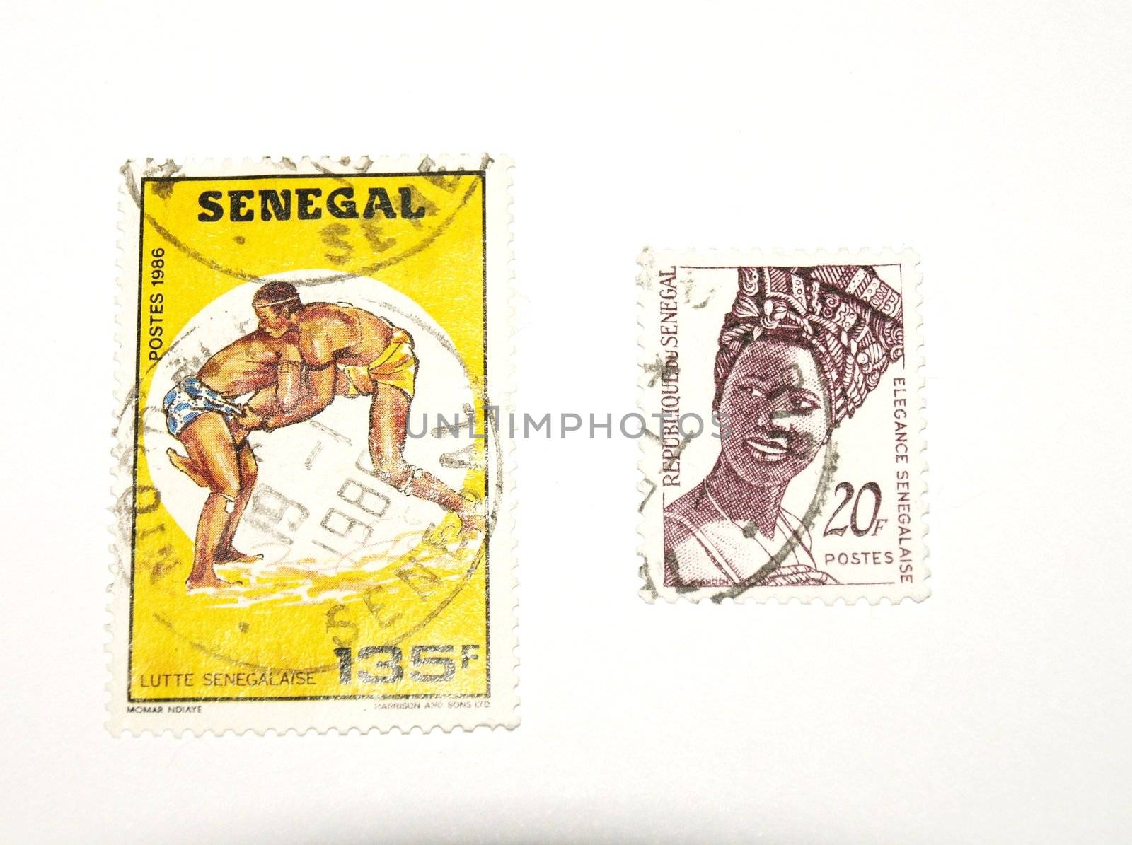 stamps from senegal