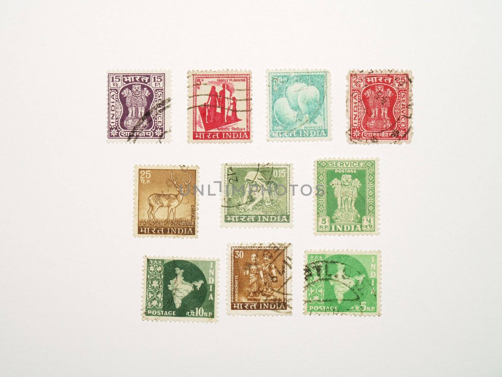 indian stamps by viviolsen