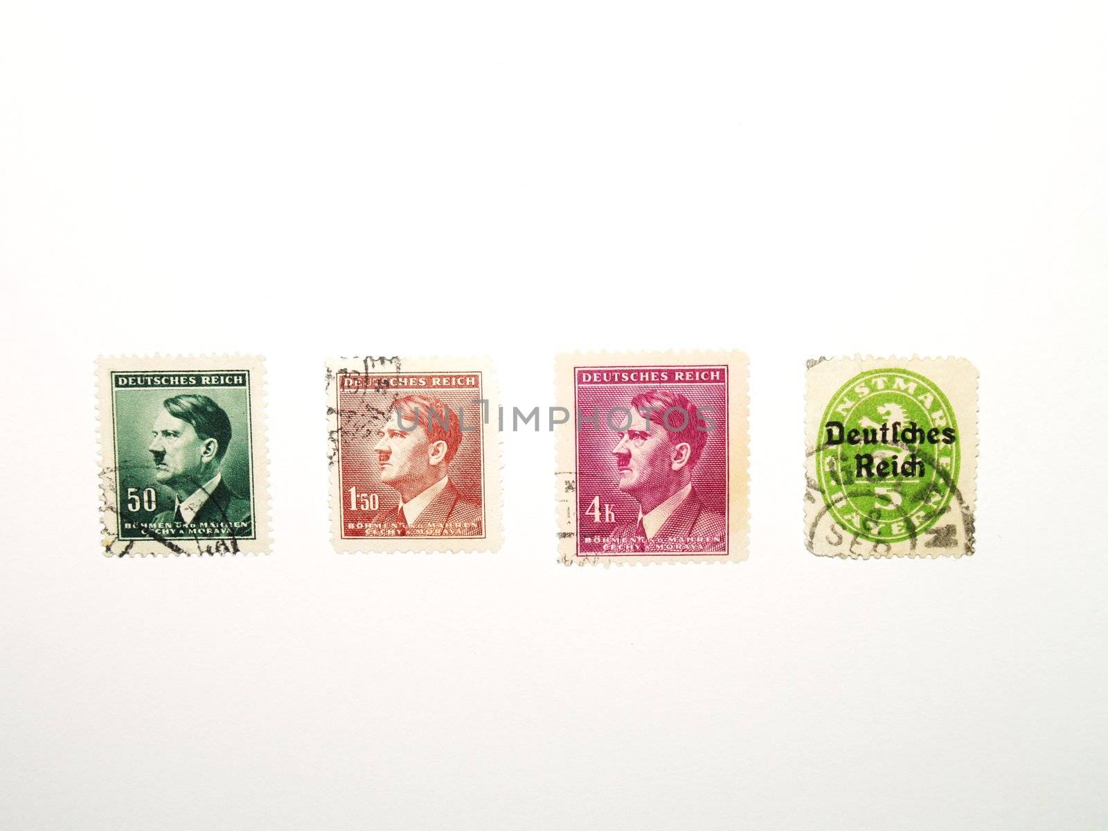 stamps from second worldwar with hitler