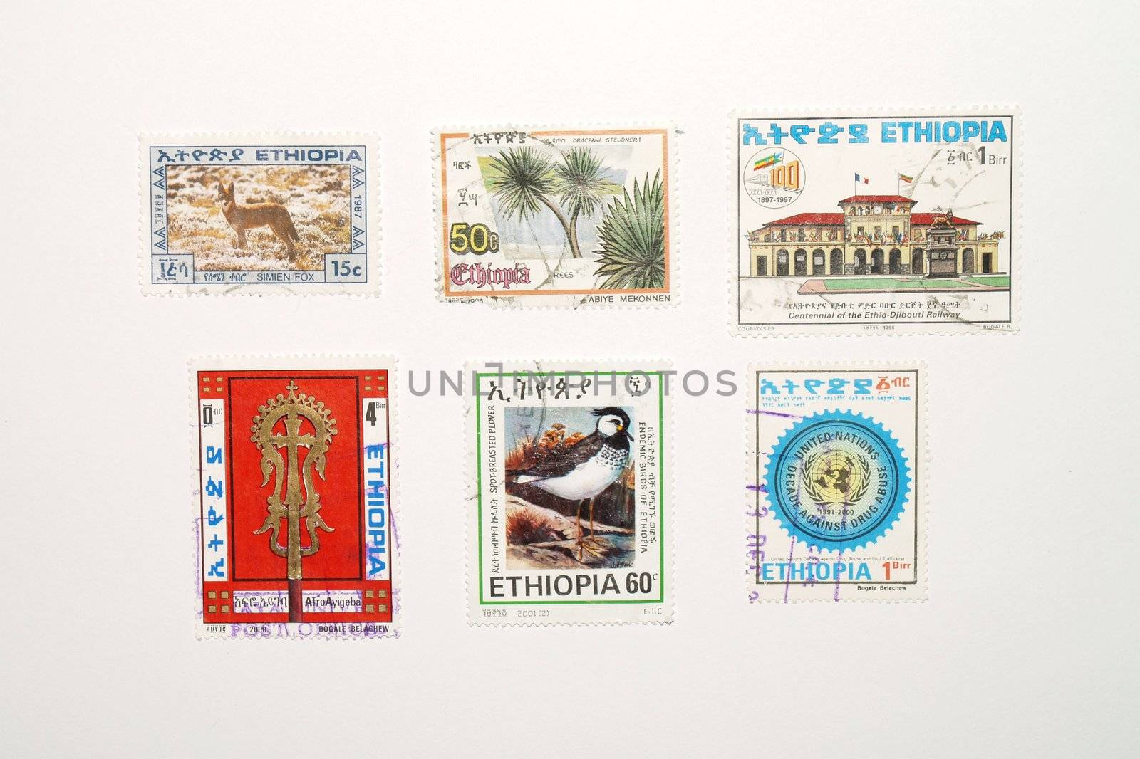 stamps from Ethiopia