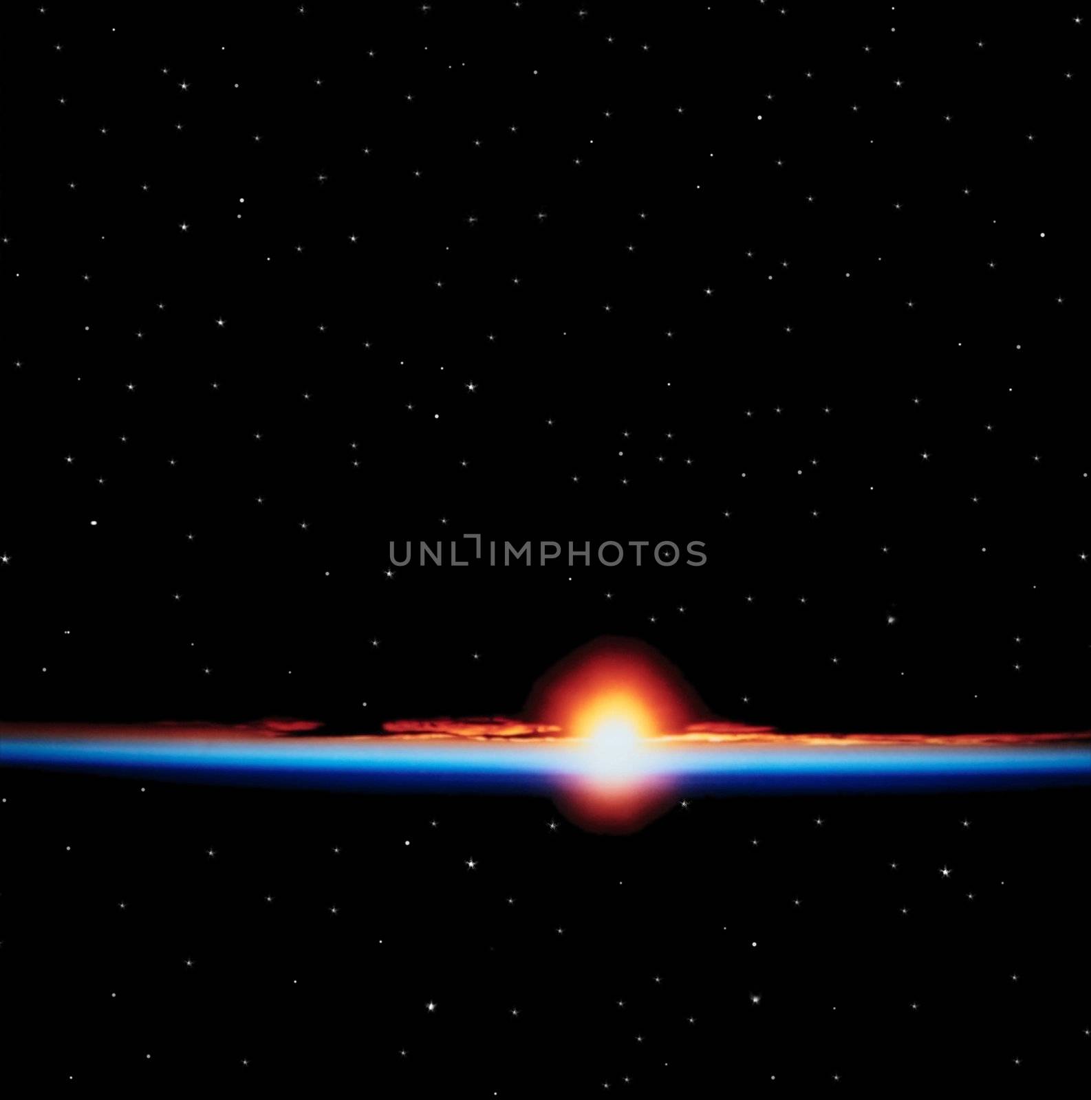 a simulation of an exploding star or planet