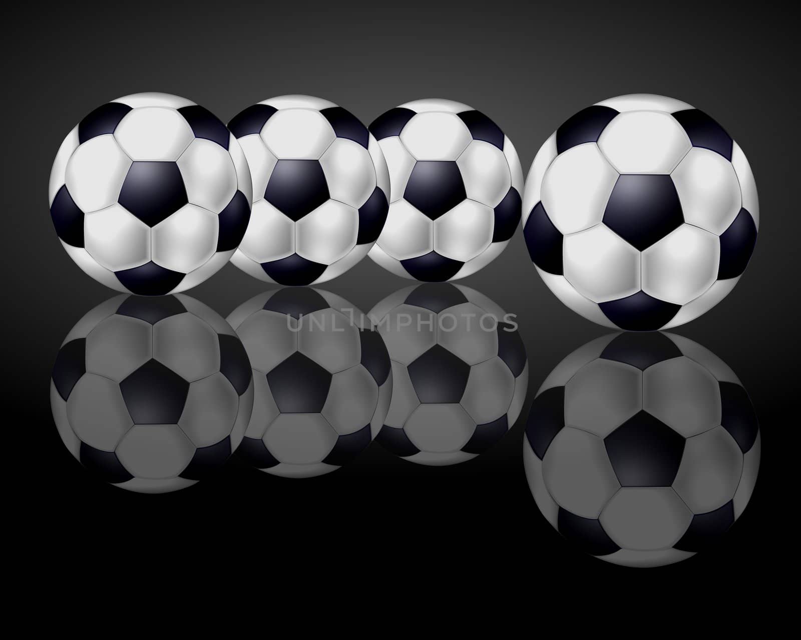 black soccer background