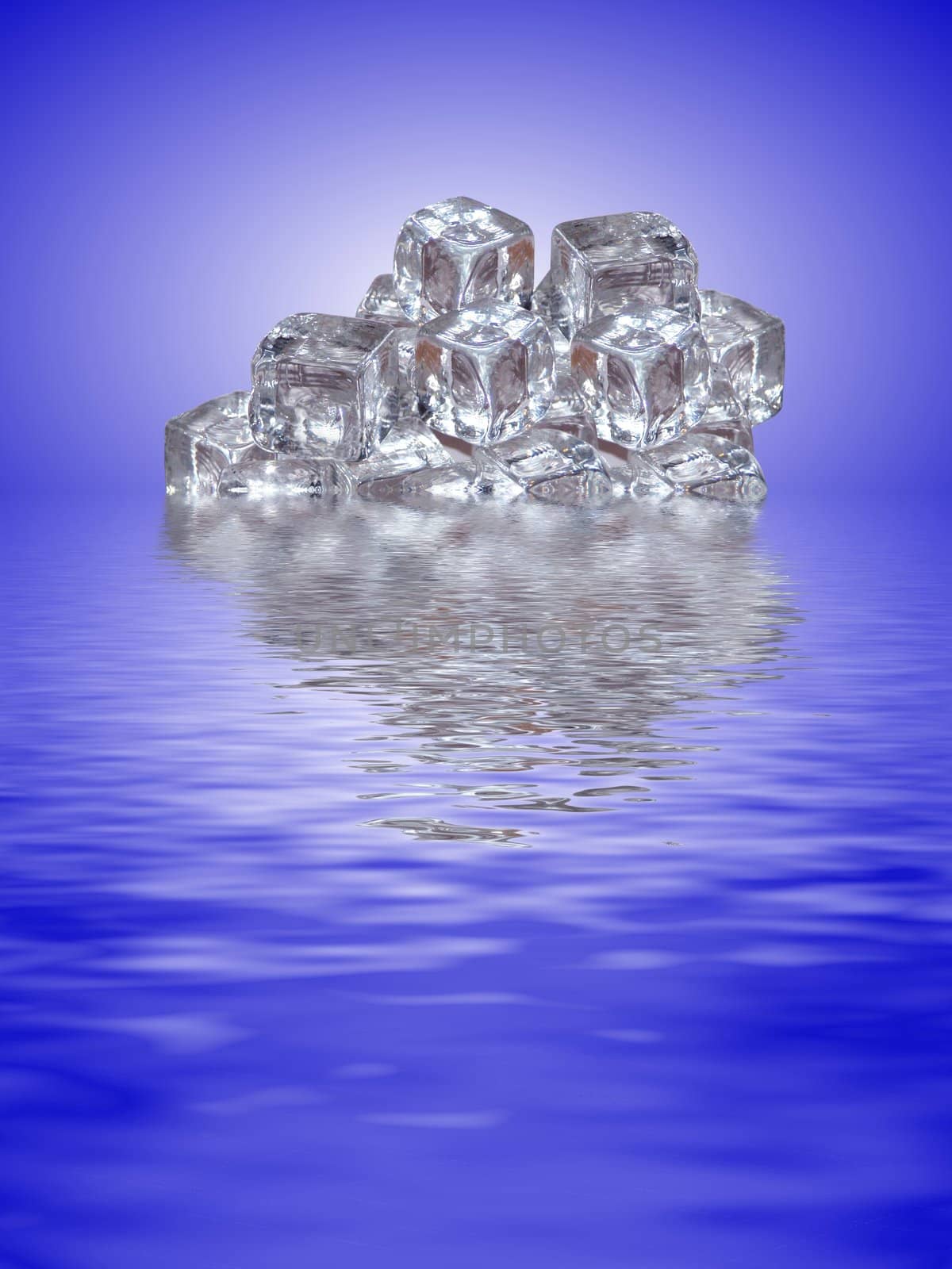 swimming ice cubes by peromarketing