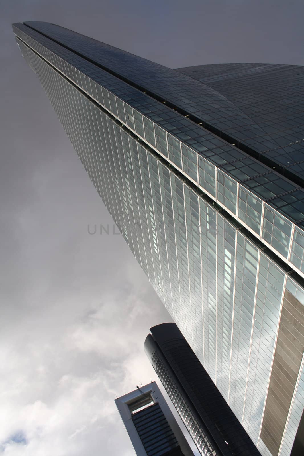 Space Tower in the new Financial District in Madrid