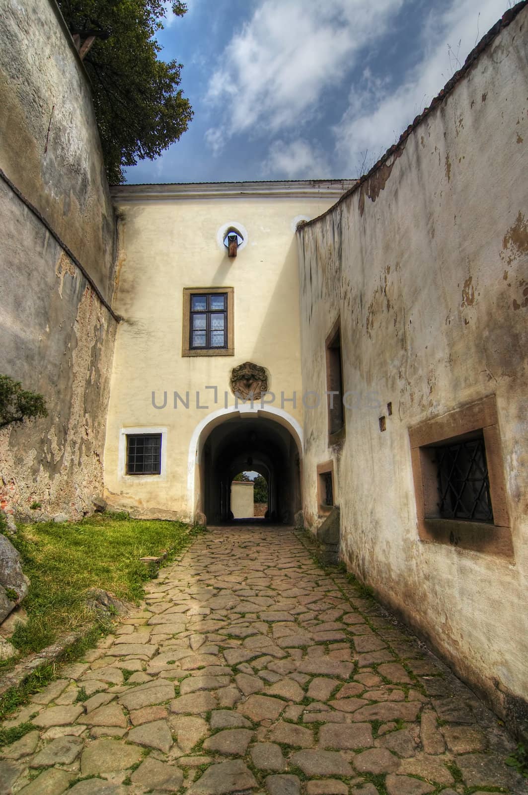 The Buchlov castle is a royal castle that along with Bare Hill (Czech: Holy kopec) and Saint Barbara´s Chapel belongs to significant dominants of Chriby mountains in Moravian Slovakia, which is a region in south-eastern Moravia in the Czech Republic. The castle was built approximately in the first part of the 13th century. Buchlov castle, Moravia, Czech republic.