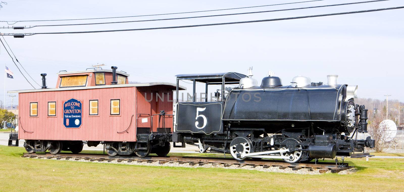 steam locomotive, Groveton, New Hampshire, USA