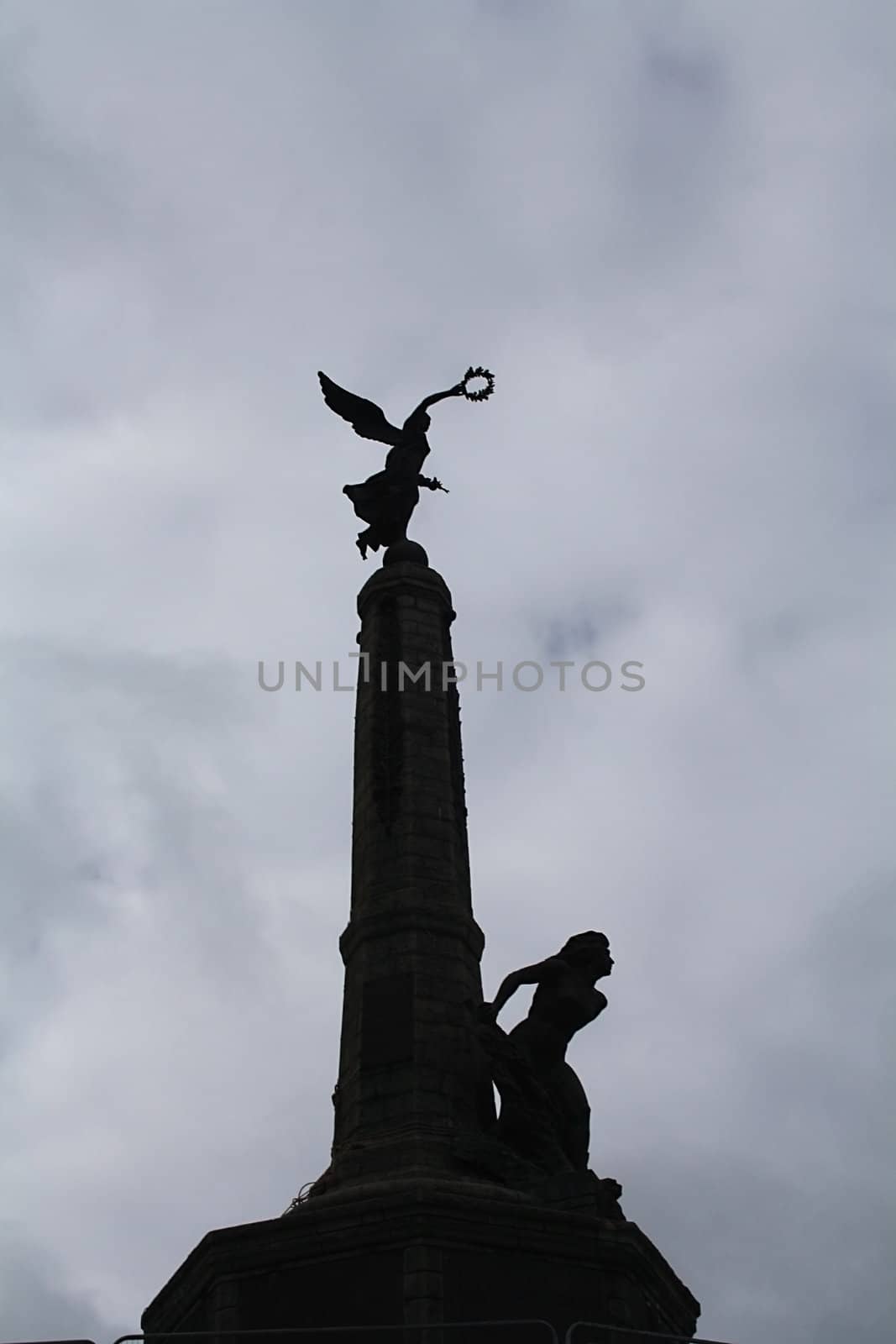 The Aberystwyth War Memorial from sculptor Mario Rutelli.