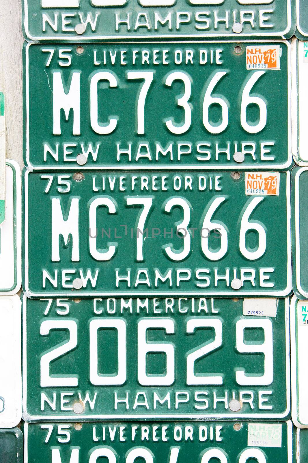 registration numbers, USA