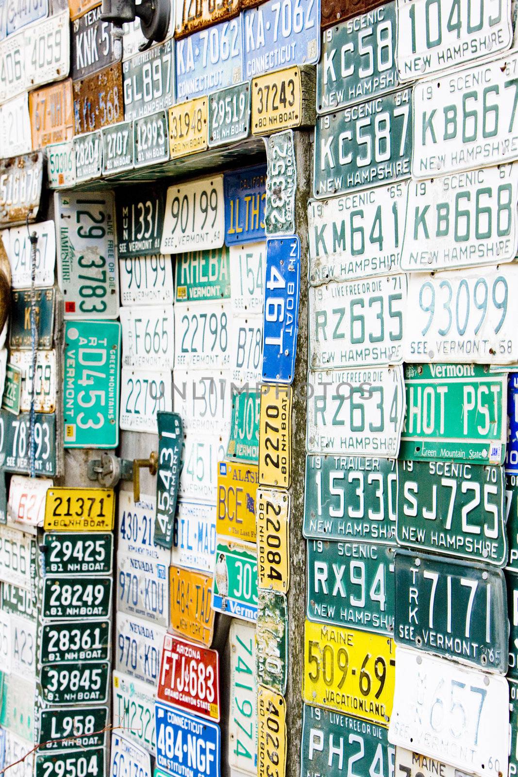 registration numbers, USA