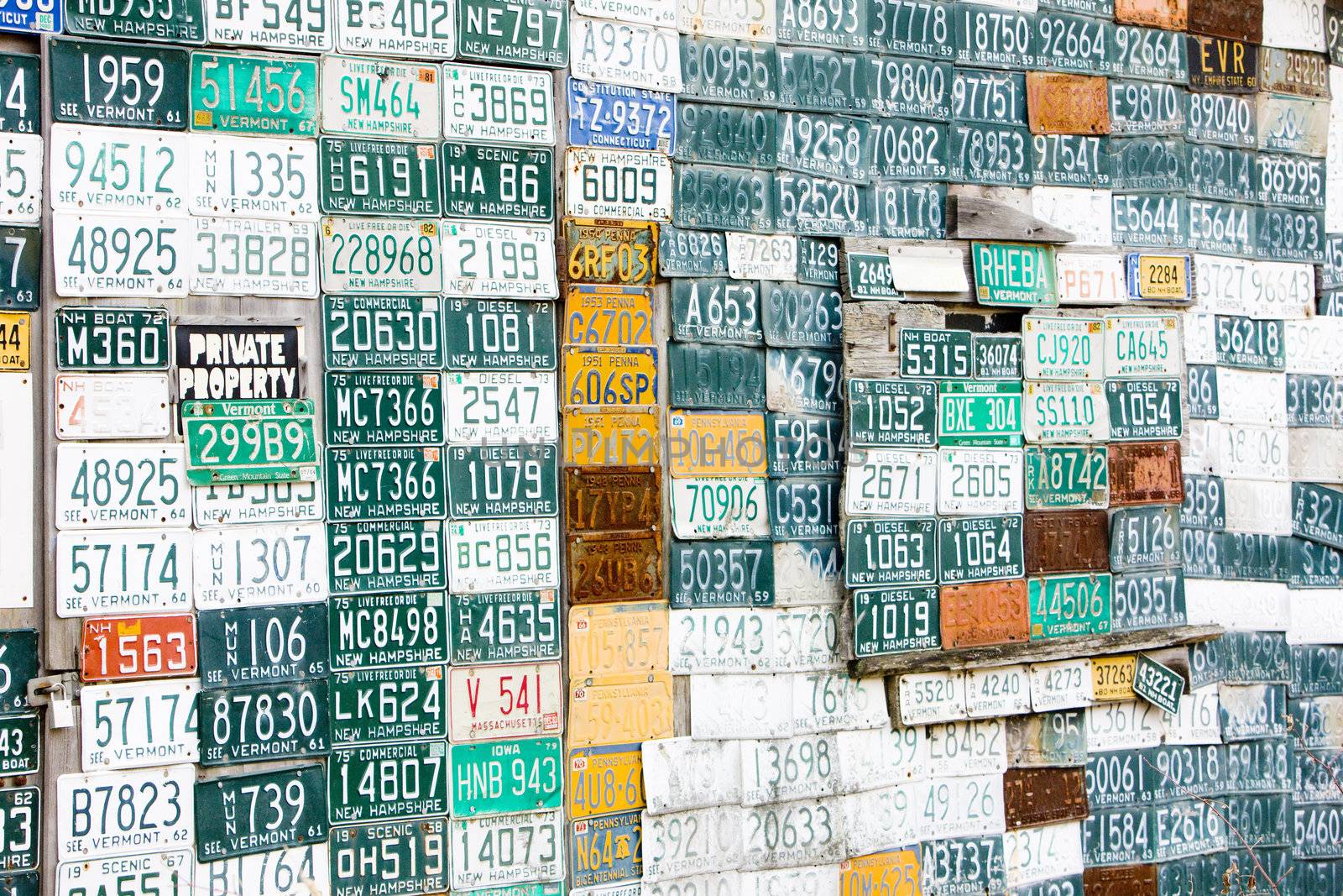 registration numbers, USA