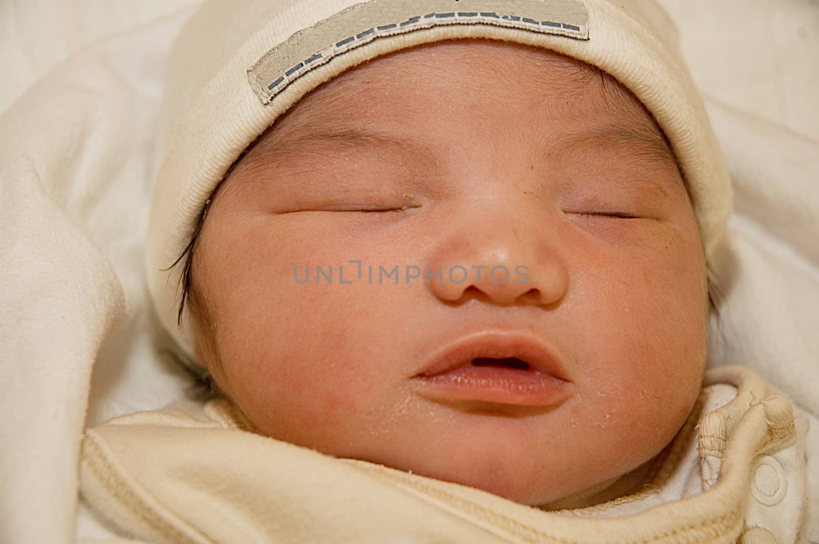 Picture of a new born face