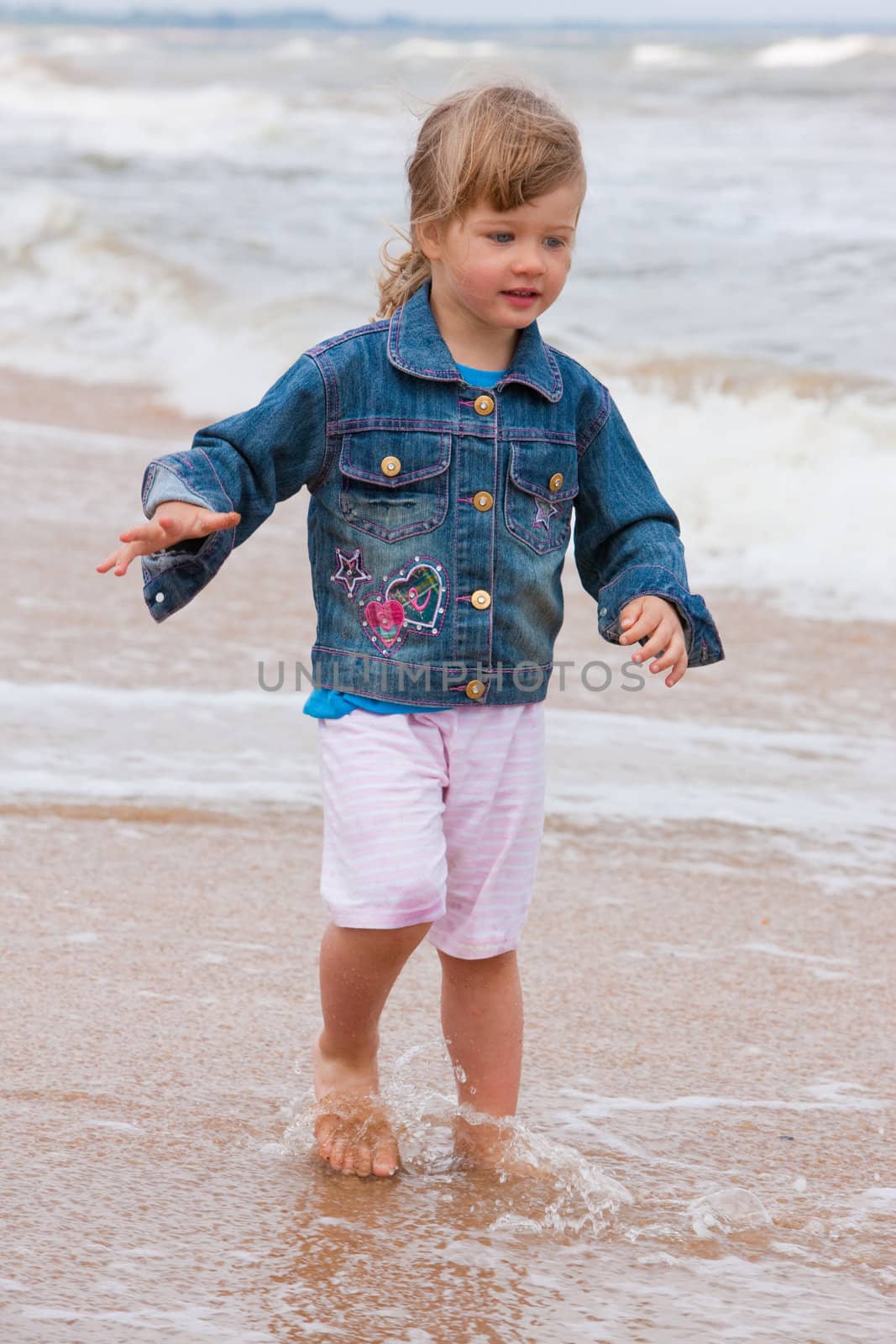 people series: little girl on the beach