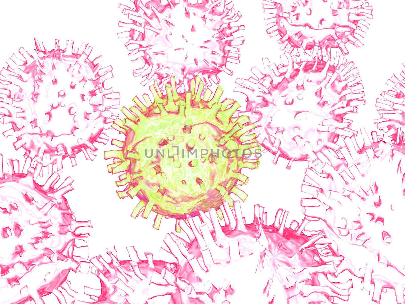 3d image of viruses