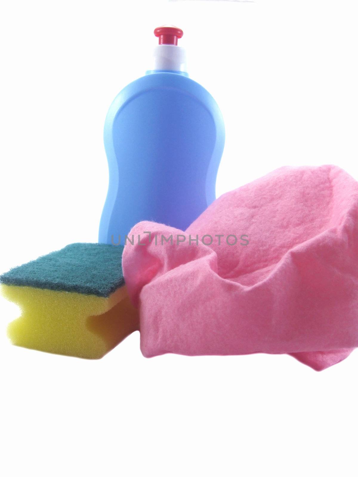 Includes means for ware washing, a sponge, a napkin