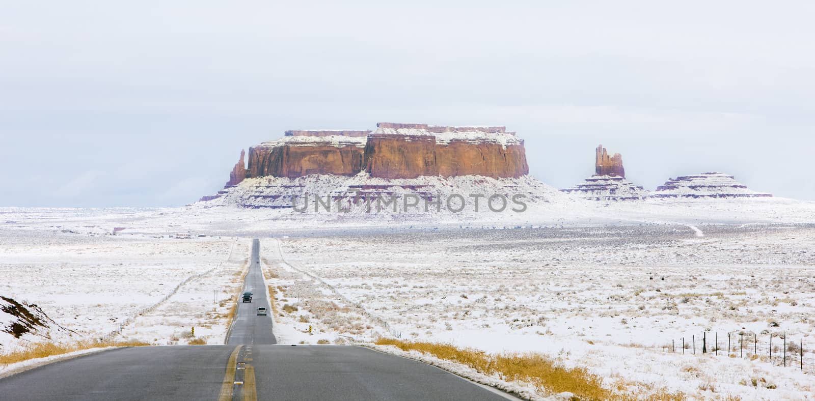 Monument Valley National Park in winter, Utah, Arizona, USA